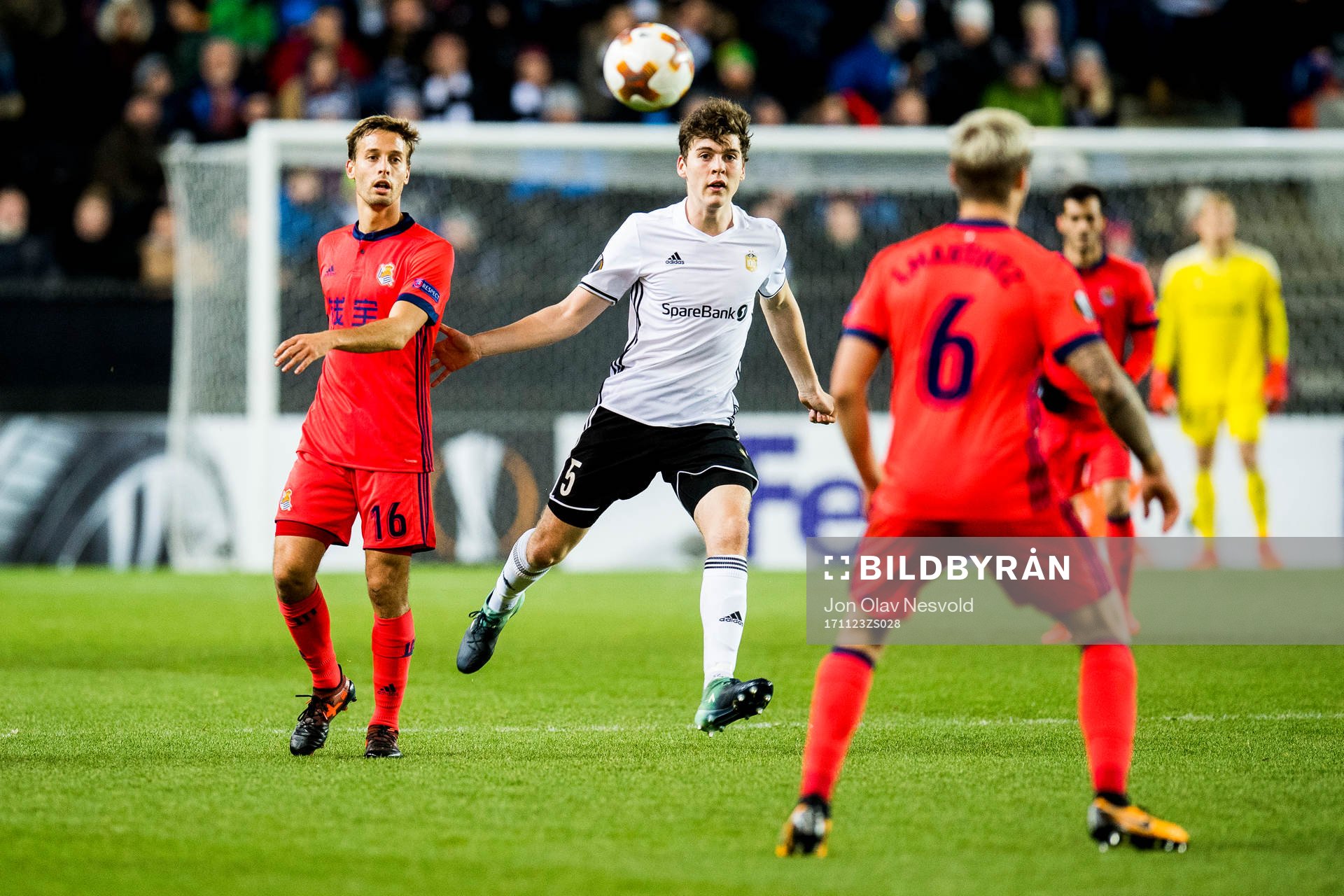 Sergio Canales of Real Sociedad and Jacob Rasmussen of