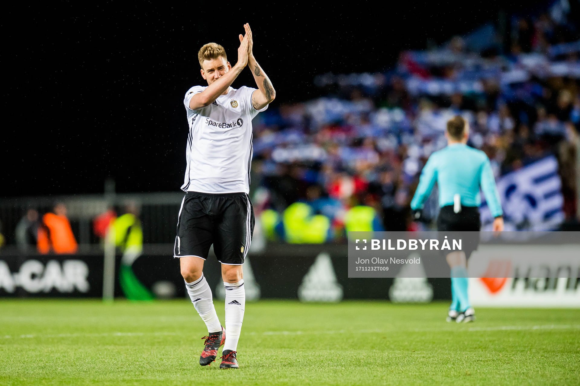Nicklas Bendtner of Rosenborg after the UEFA Europa League match between Rosenborg and Real Sociedad on November 23, 2017 in Trondheim.