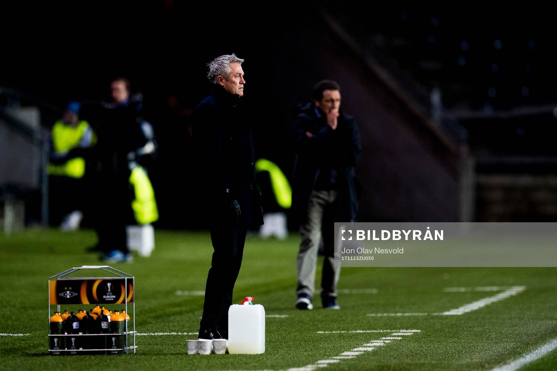 Kåre Ingebrigtsen, head coach of Rosenborg,and Eusebio