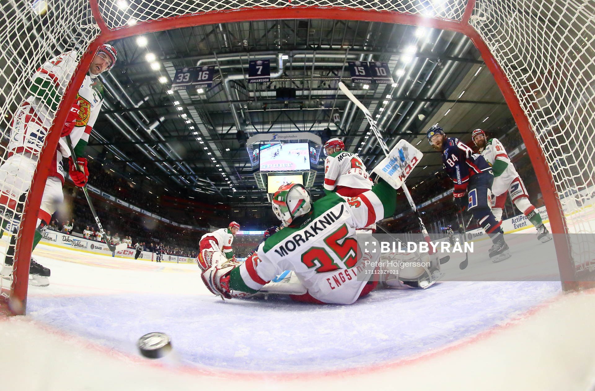 Mål 1-0 av Linköpings Mathis Olimb förbi Moras målvakt