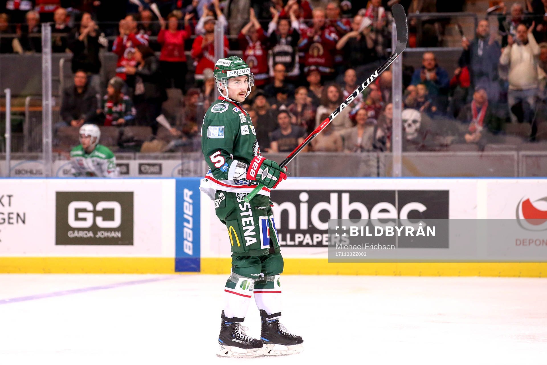 Frölundas Adam Almqvist jublar