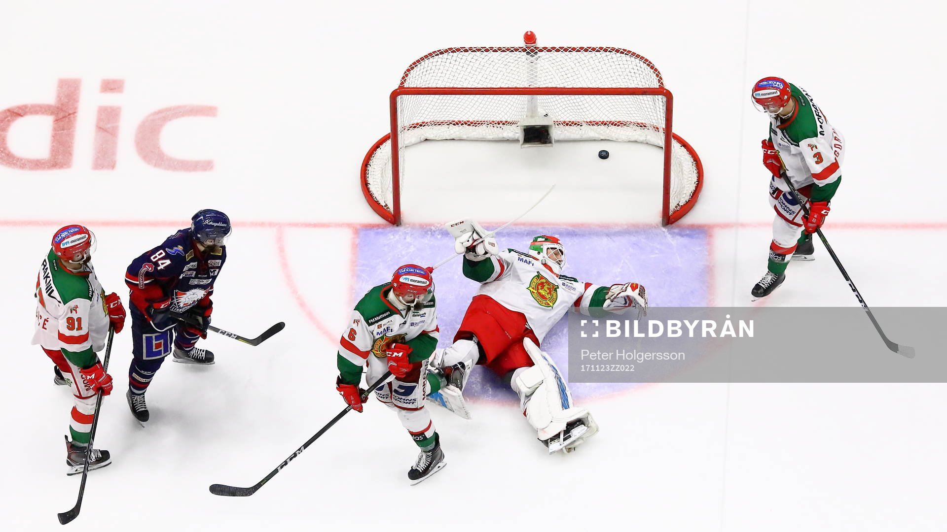 Mål 1-0 av Linköpings Mathis Olimb förbi Moras målvakt