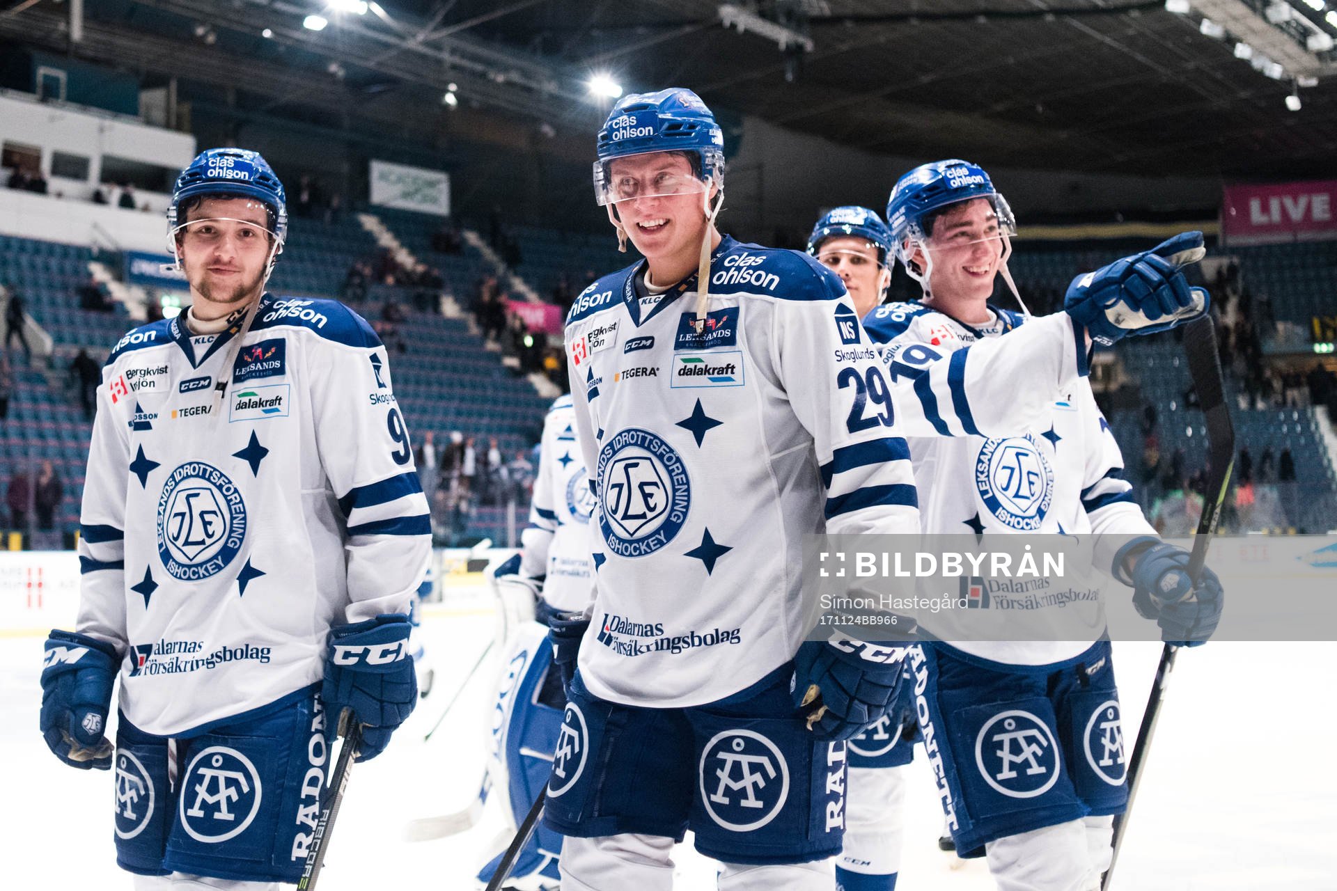 Leksands Emil Bemström , David Åslin och Tobias Forsberg