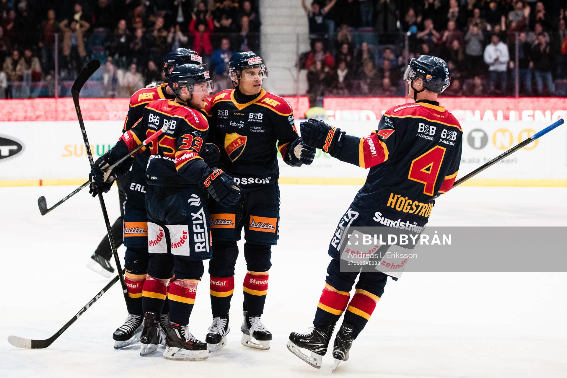 Djurgårdens Linus Hultström, Rene Bourque och Marcus