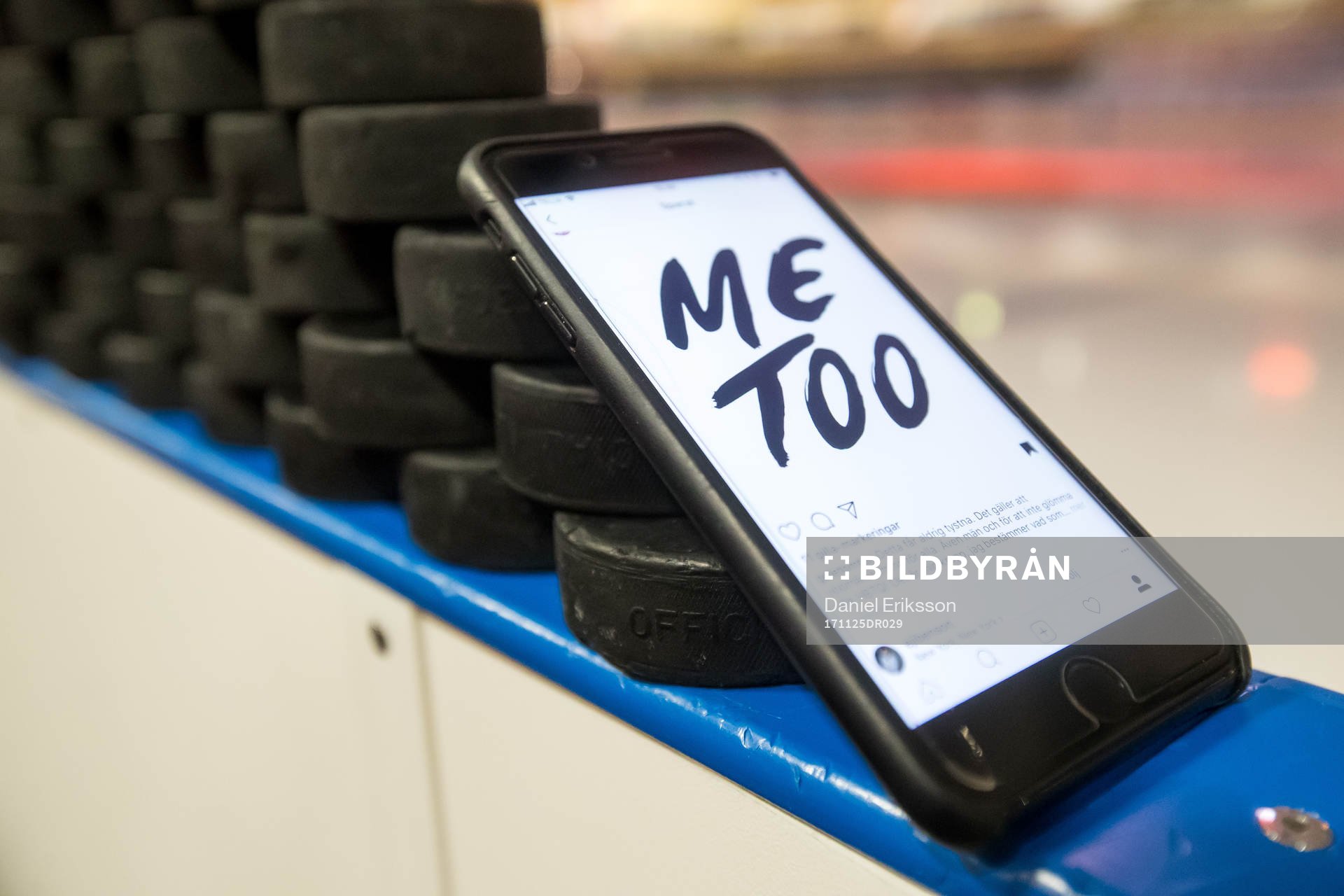 Me too i ishockeymatchen i SHL mellan Mora och Växjö