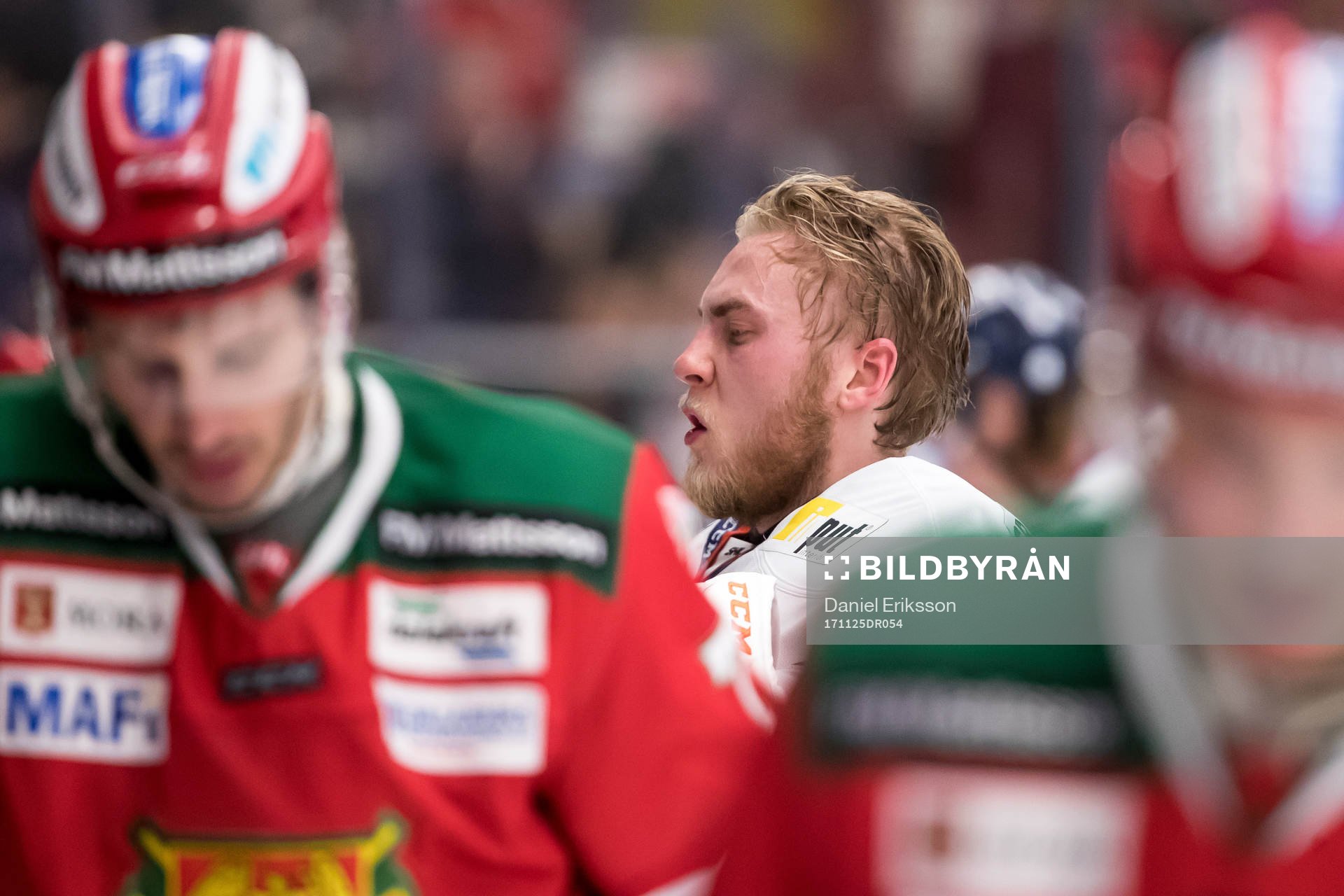 Växjös målvakt Viktor Andrén  i ishockeymatchen i SHL