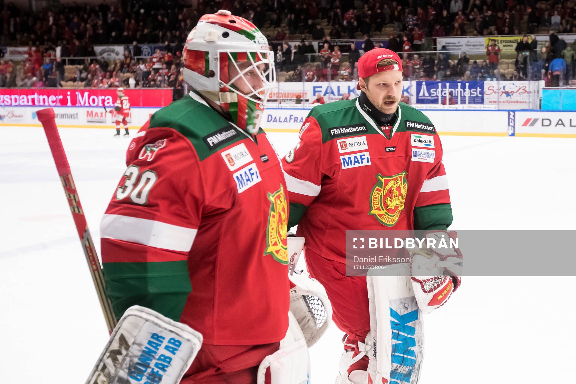 Moras målvakt Mattias Pettersson och målvakt Christian