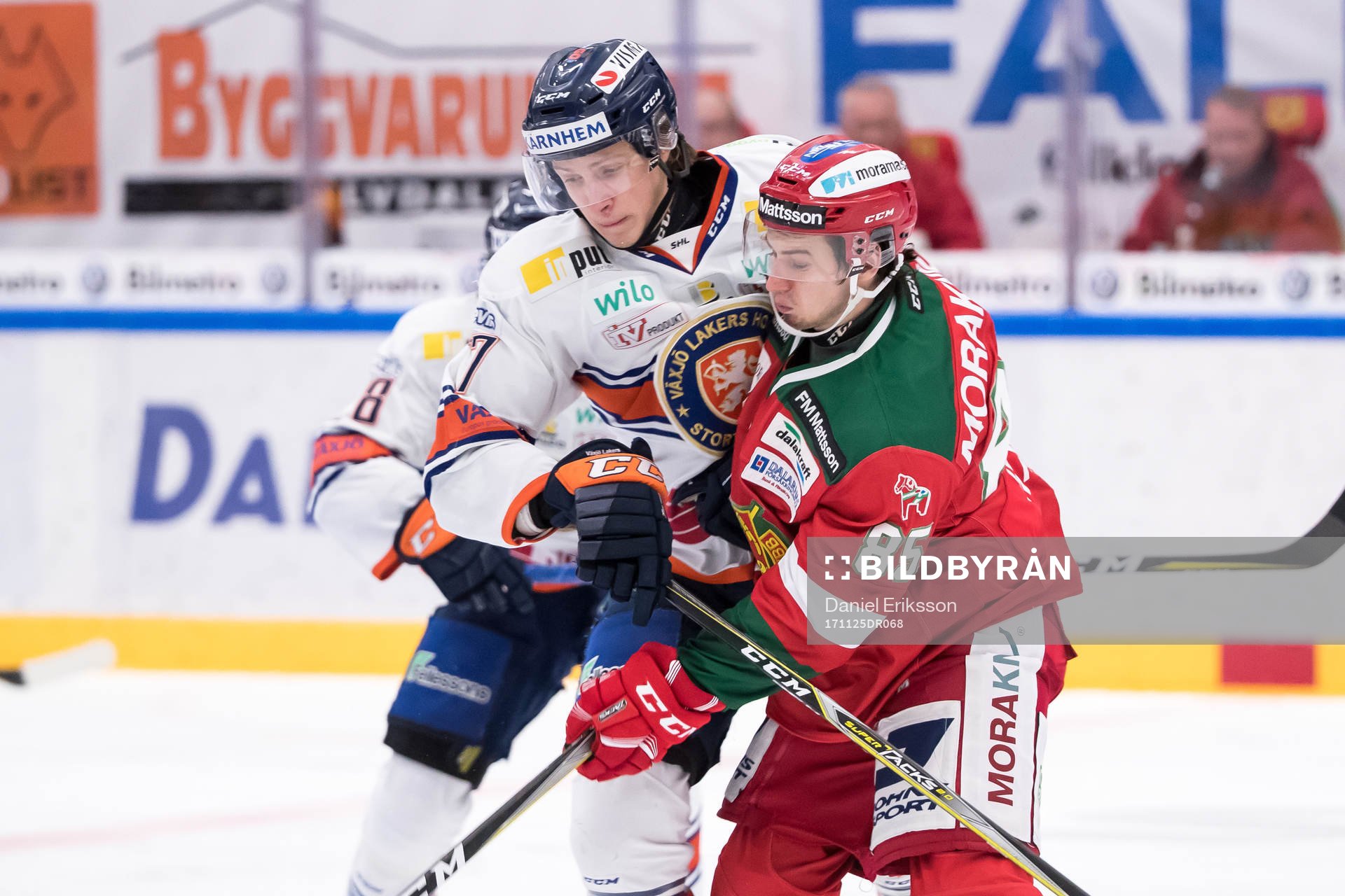 Växjös Robert Rosén och Moras Michael Haga  i