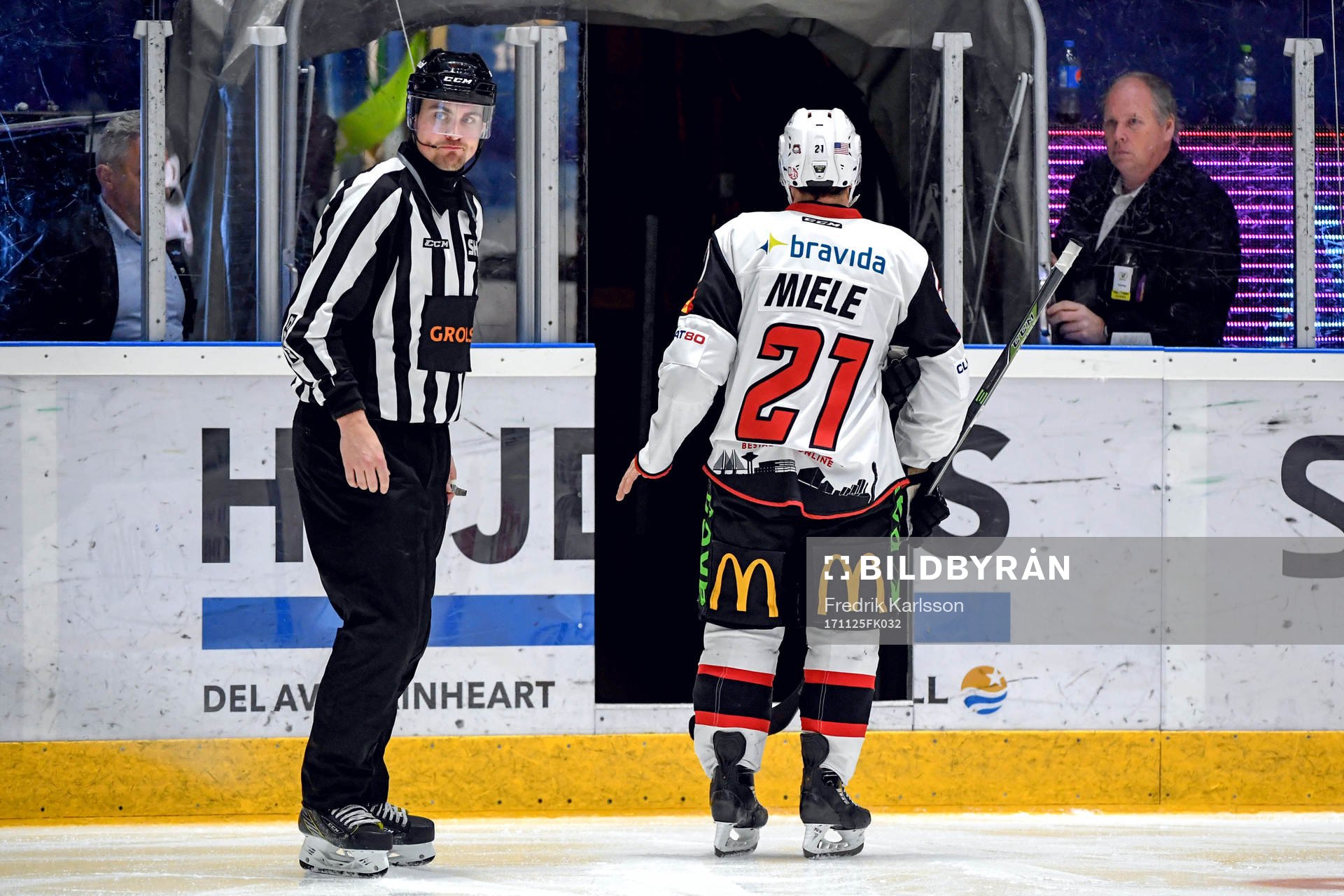 Malmö Redhawks Andy Miele får matchstraff