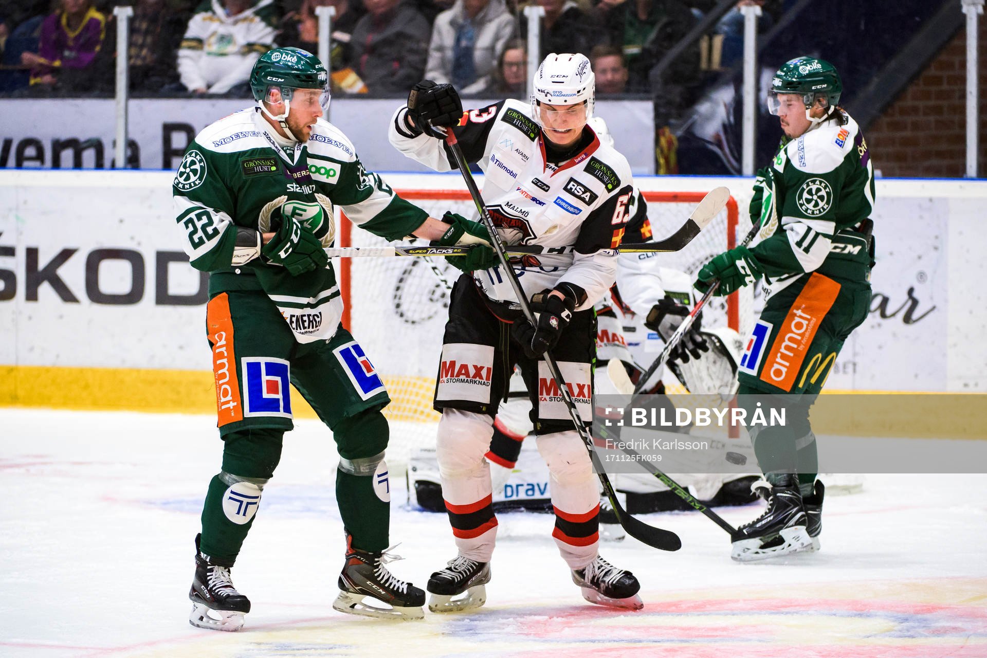 Färjestads Per Åslund, Malmö Redhawks Fredrik Händemark