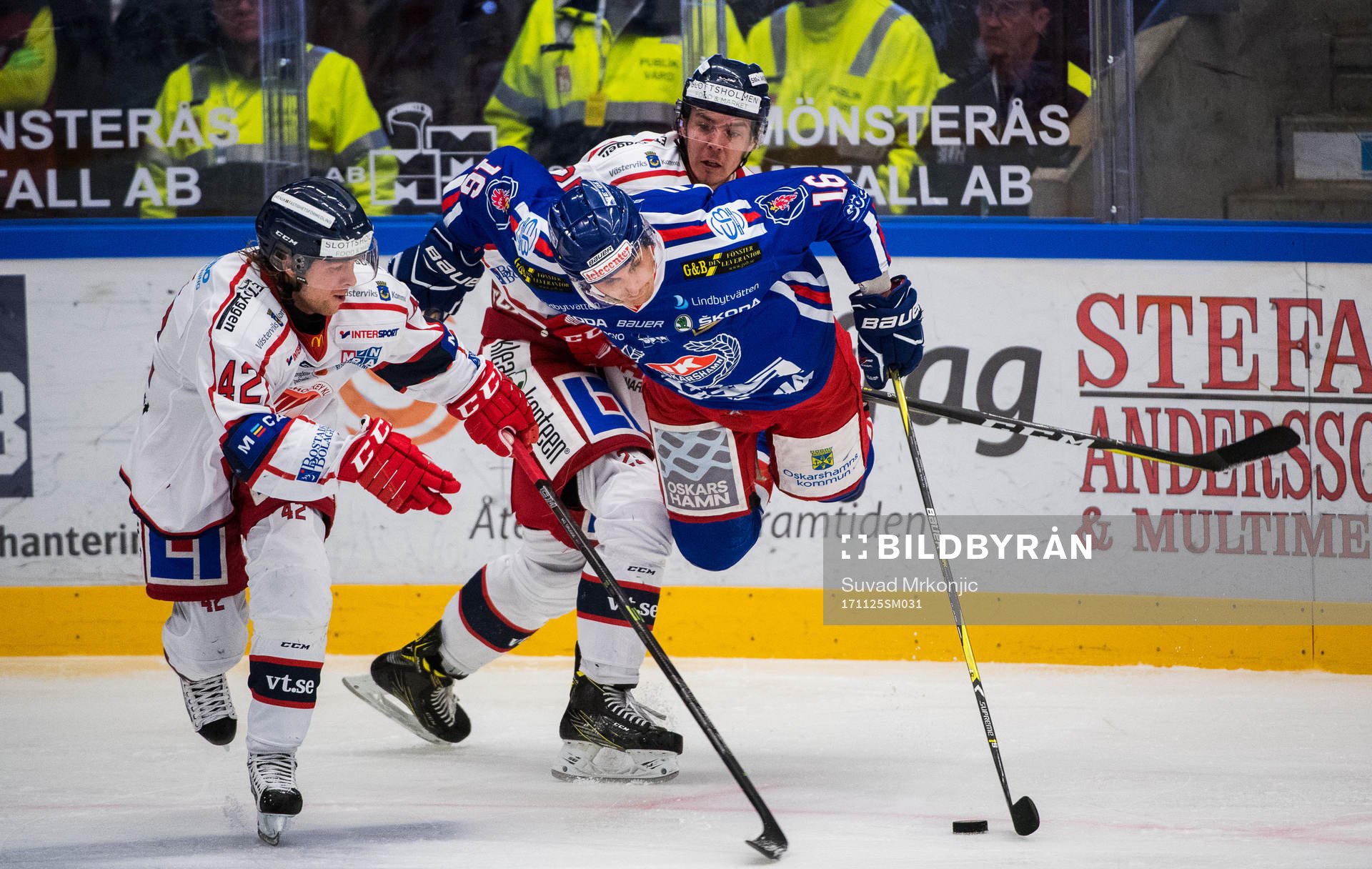 Oskarshamns Arsi Piispanen samt Västerviks Patrik Blomberg