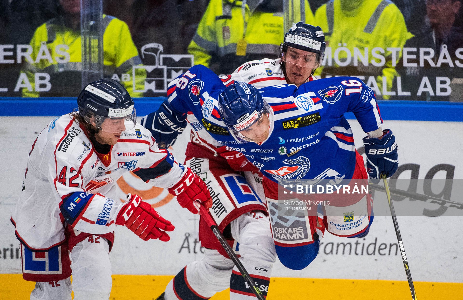 Oskarshamns Arsi Piispanen samt Västerviks Patrik Blomberg