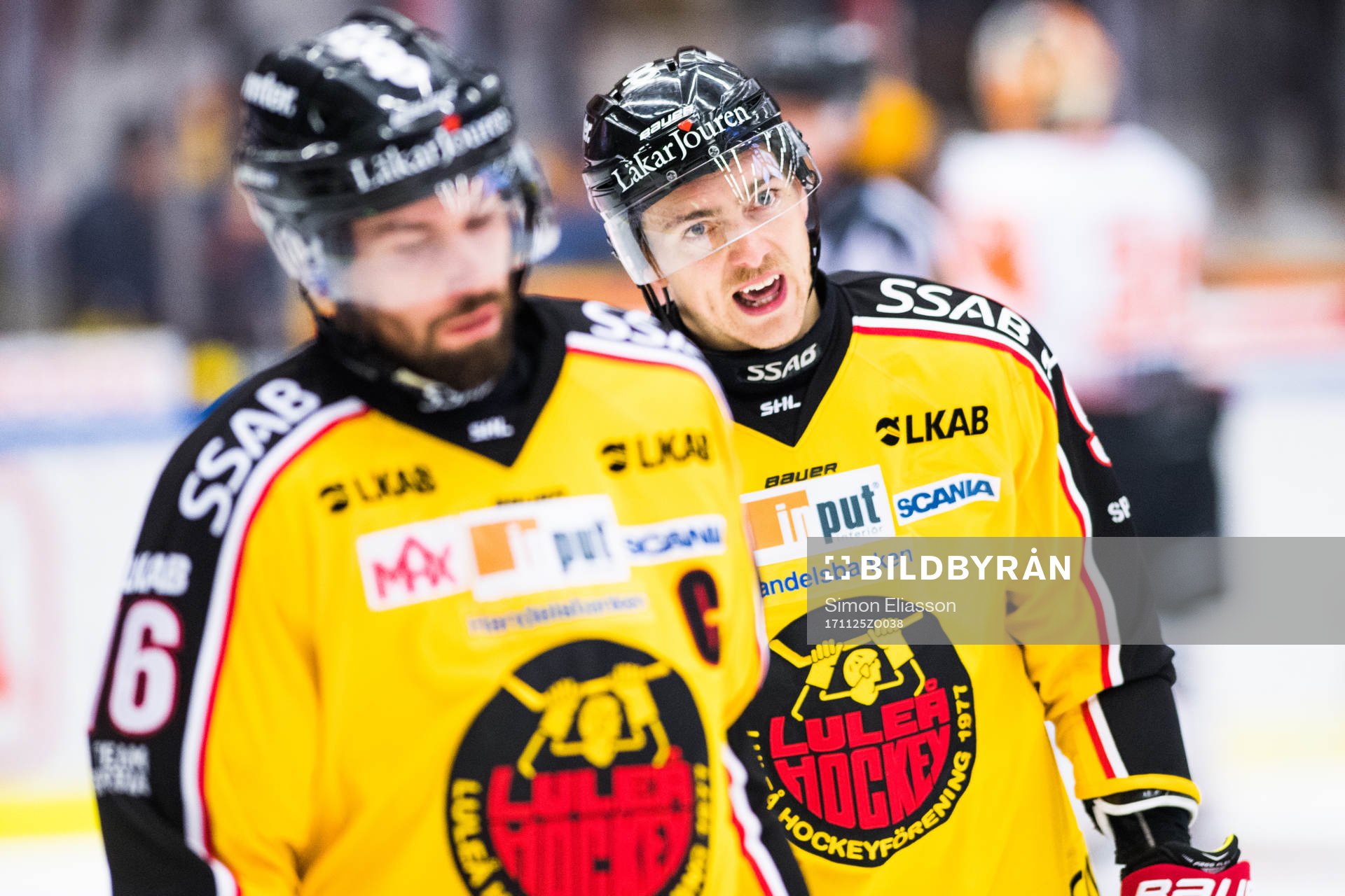 Luleås Niklas Olausson (tv) och Johan Forsberg