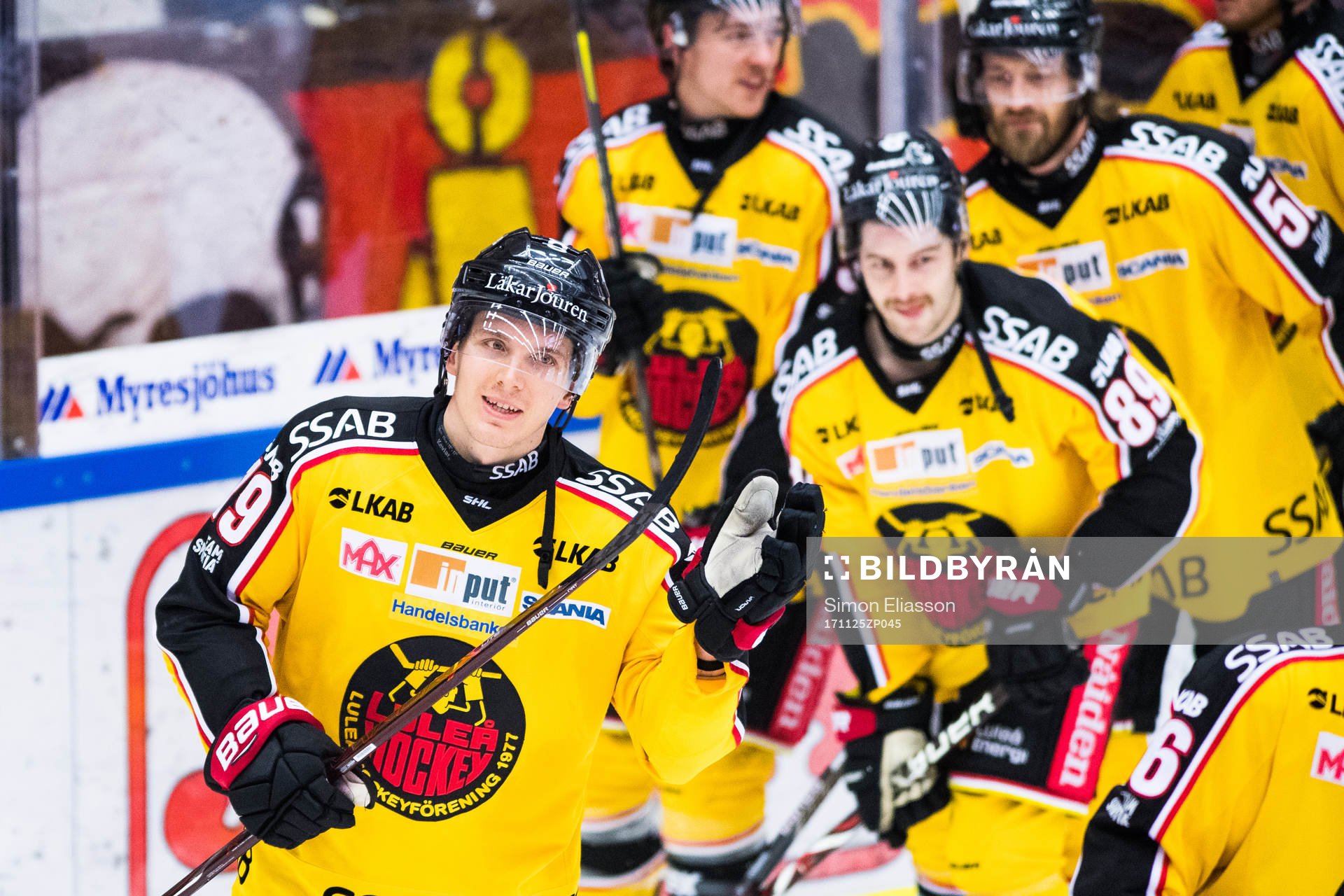 Luleås Axel Levander jublar