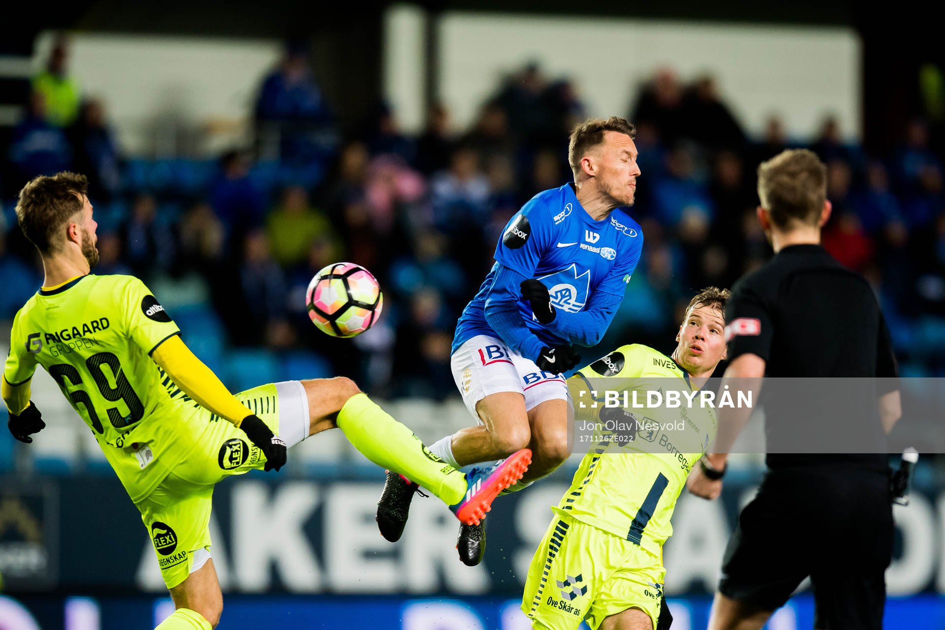 Patrick Mortensen of Sarpsborg and Mattias Kent Moström of
