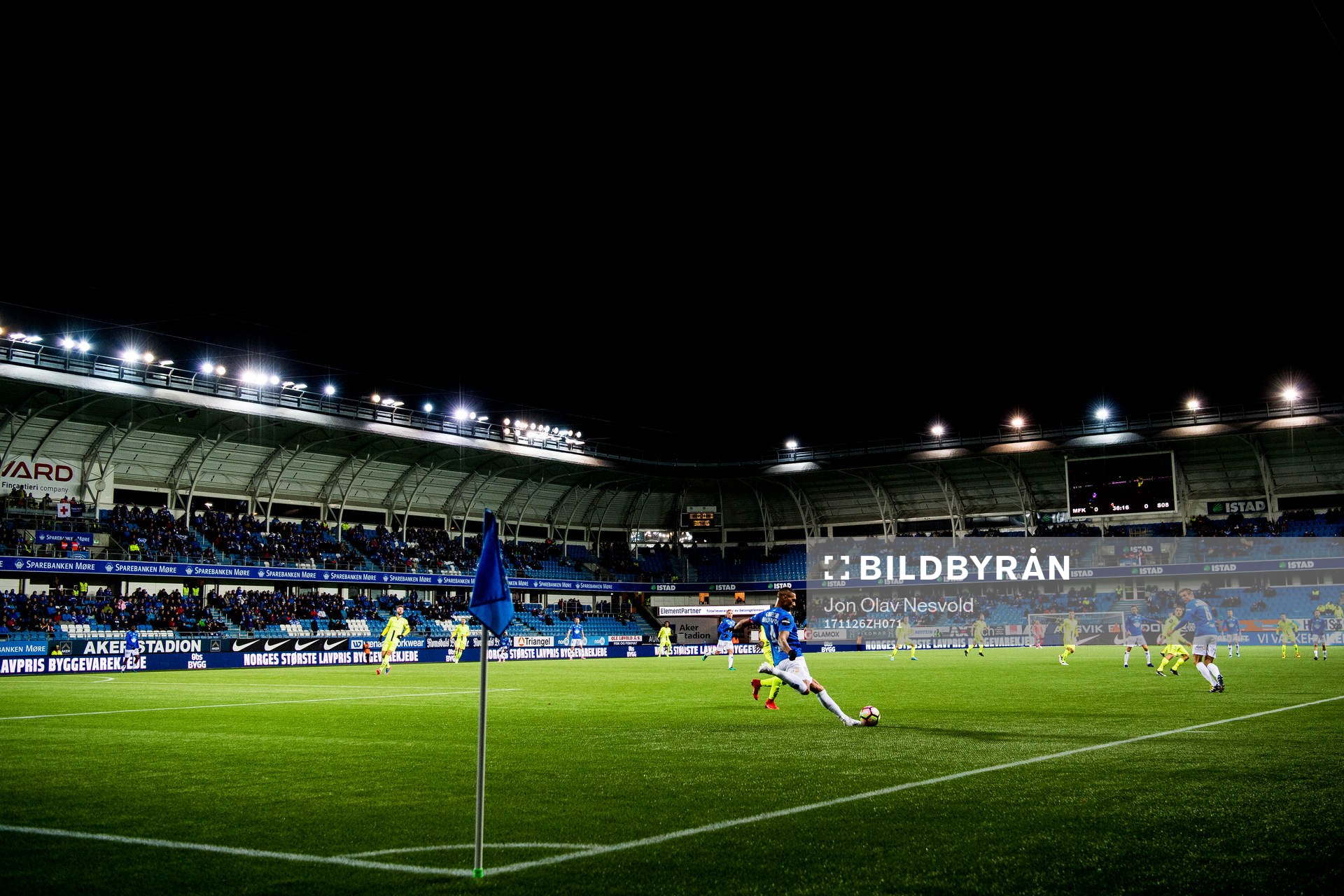 General interor view of Aker Stadion showing Ruben