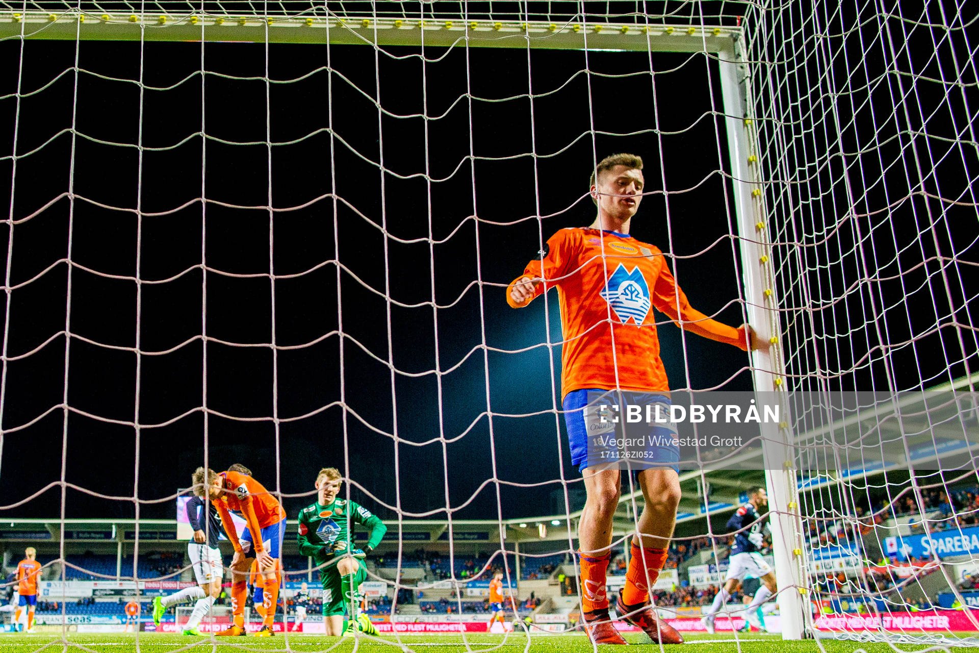 Vebjørn Hoff of Aalesund looks dejected