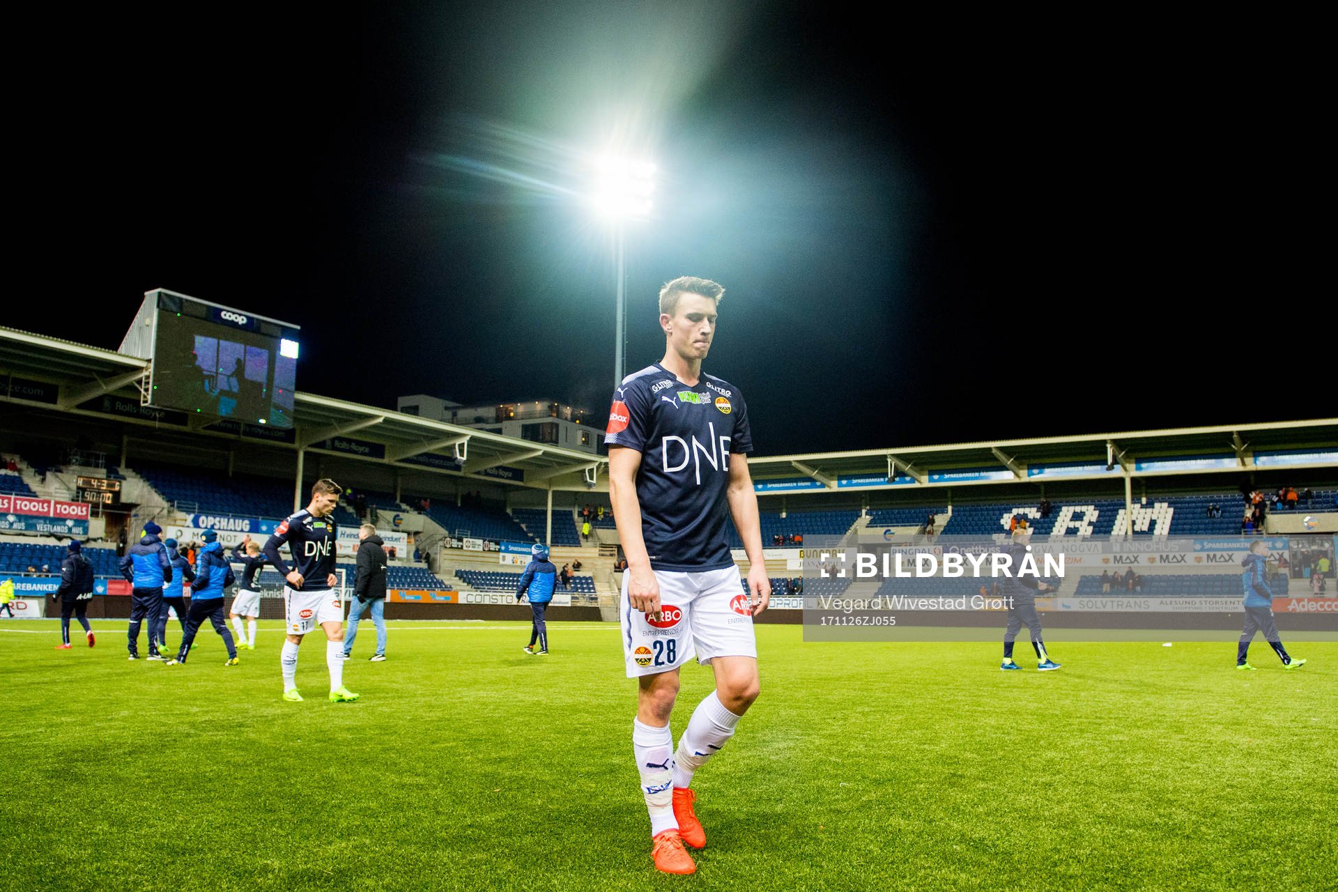 Marius Høibråten of Strømsgodset looks dejected missing