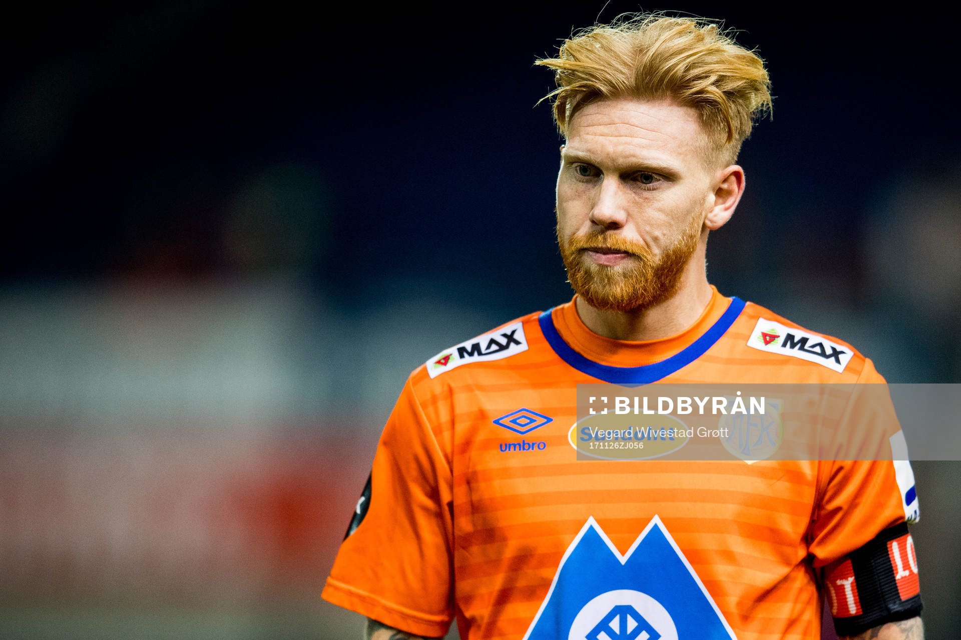 Fredrik Carlsen of Aalesund looks dejected being relegated