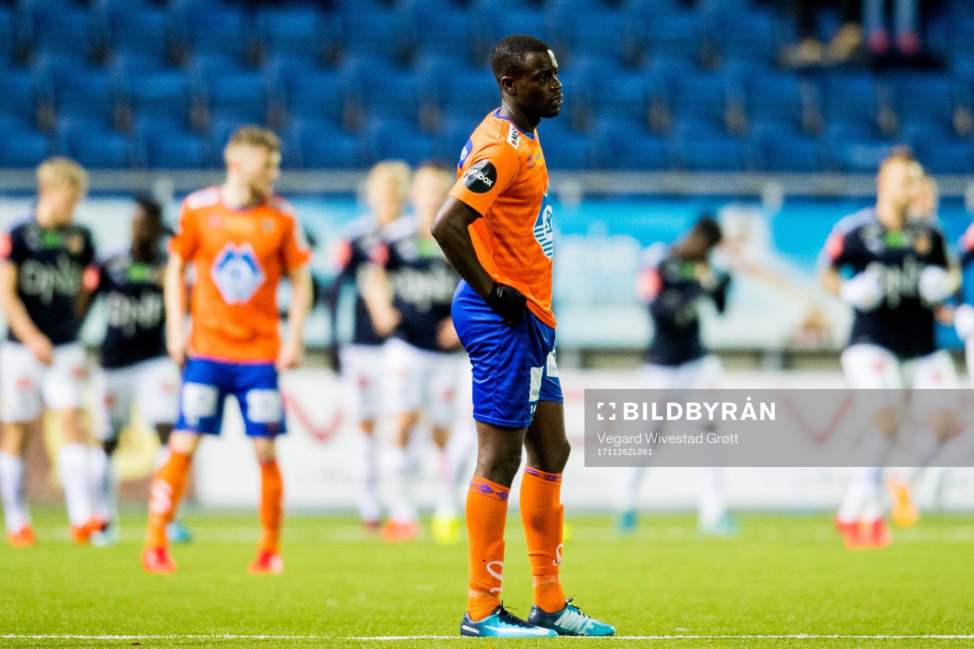 Edwin Gyasi of Aalesund looks dejected