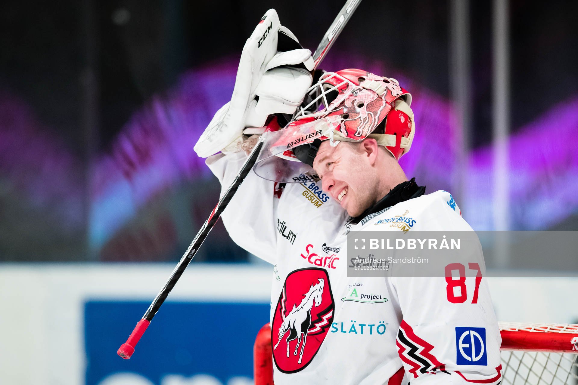 Vita Hästens målvakt Pontus Sjögren