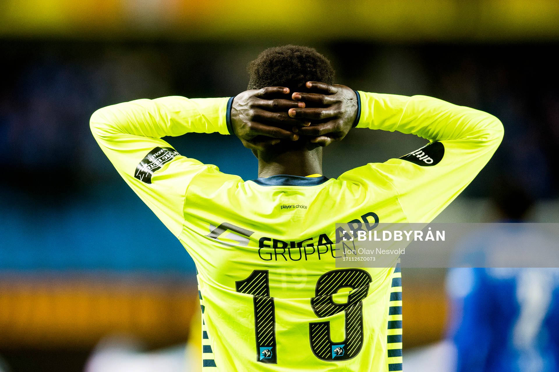 Krepin Diatta of Sarpsborg reacts