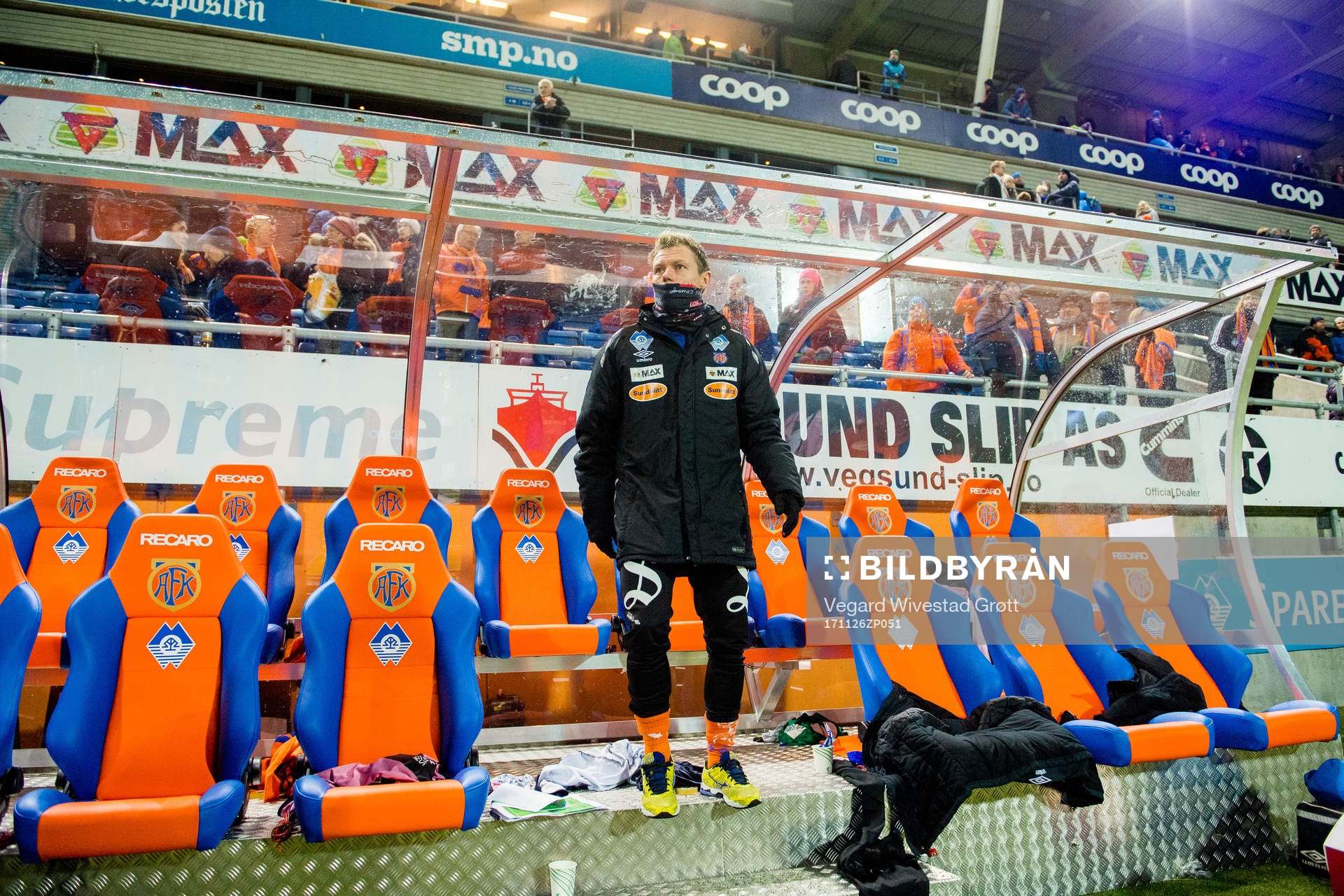 Bjørn Helge Riise of Aalesund looks dejected being
