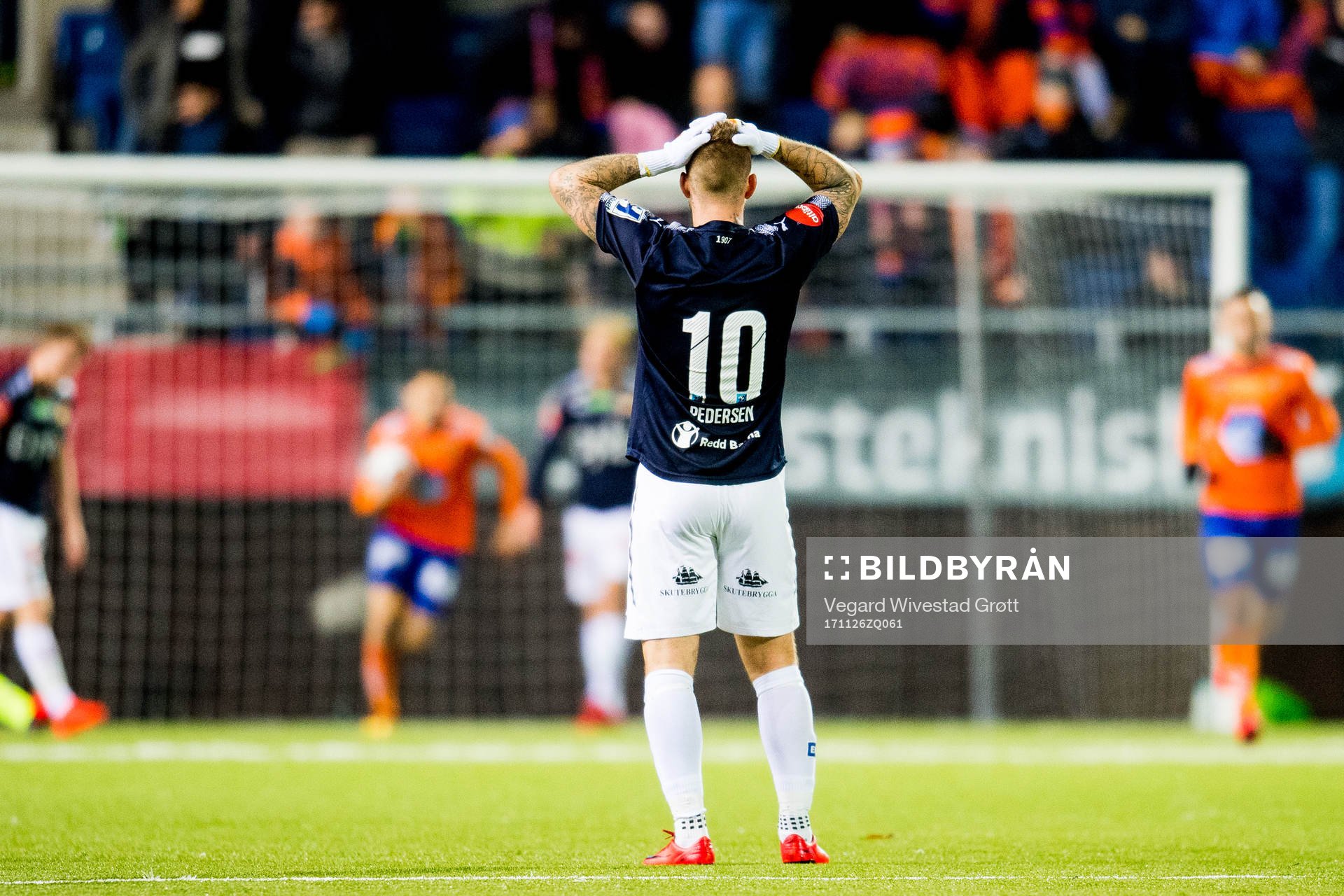 Marcus Pedersen of Strømsgodset looks dejected