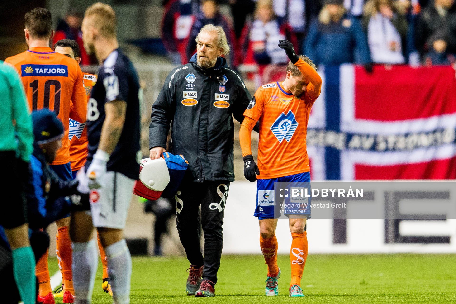Bjørn Helge Riise of Aalesund looks dejected