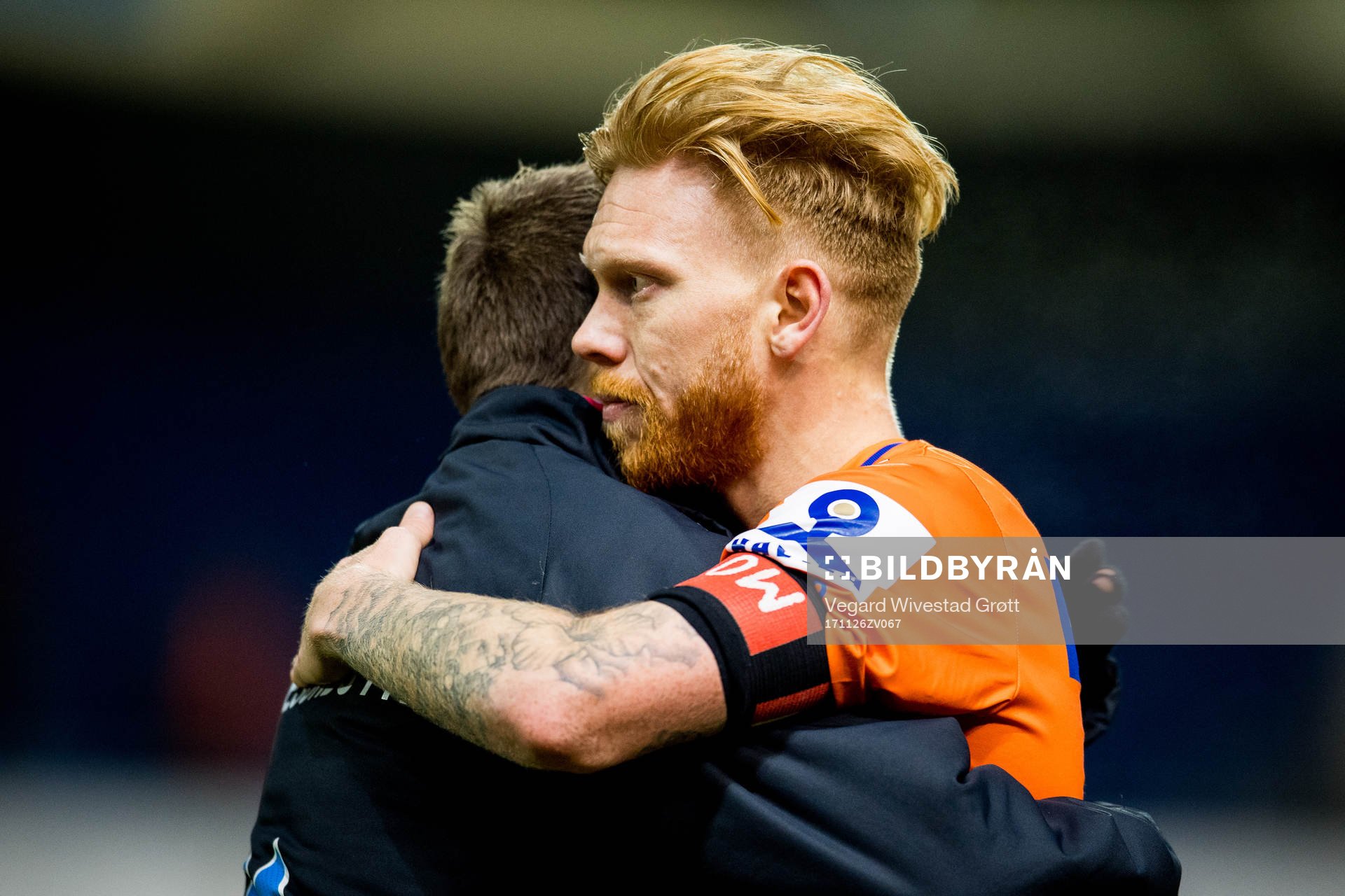 Bjørn Helge Riise and Fredrik Carlsen of Aalesund look