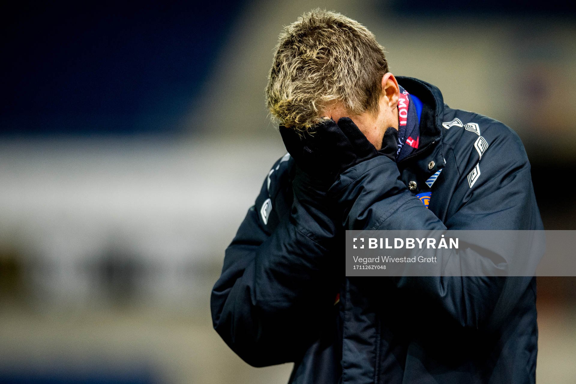 Bjørn Helge Riise of Aalesund looks dejected being