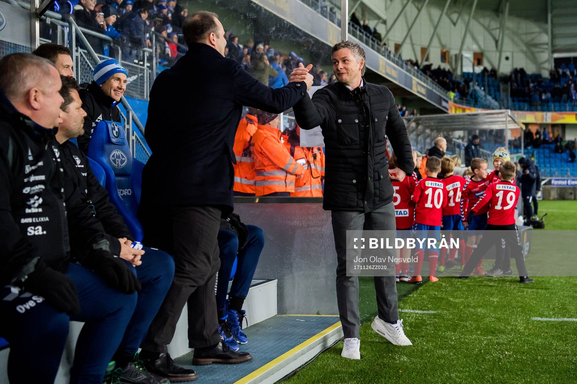 Geir Bakke, head coach of Sarpsborg 08, and Ole Gunnar