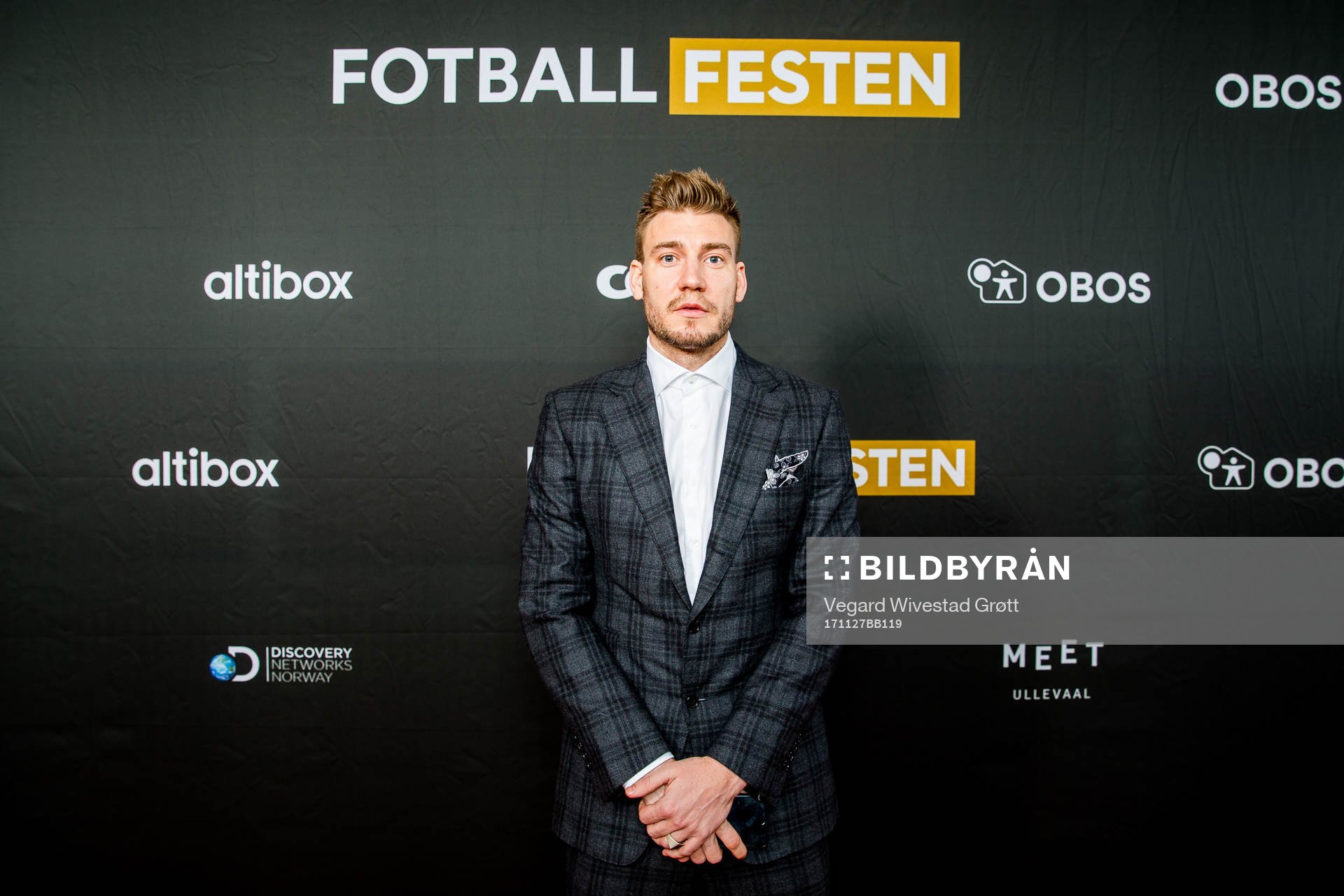 Nicklas Bendtner of Rosenborg poses for a portrait