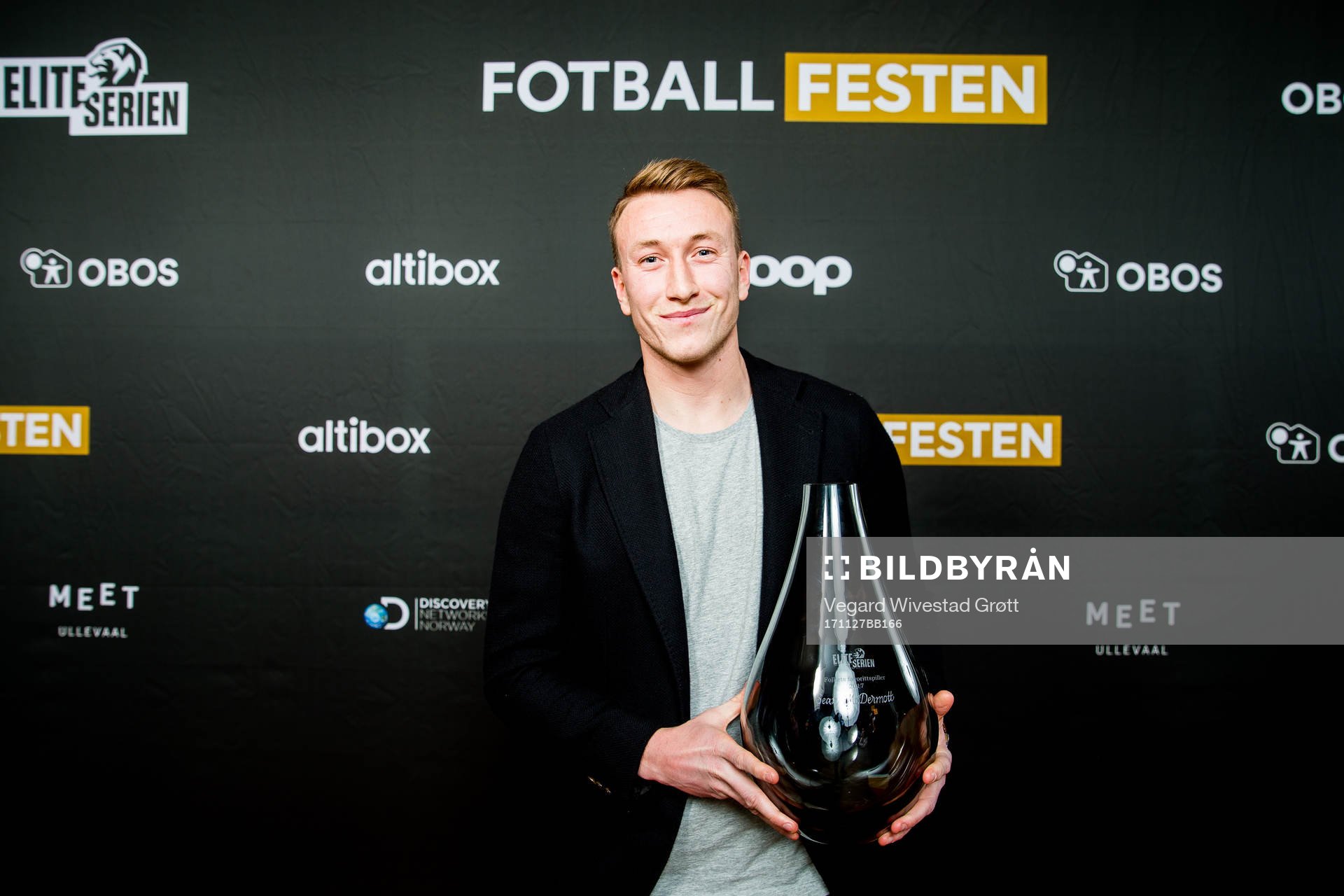 Goalkeeper Sean McDermott of Kristiansund poses for a