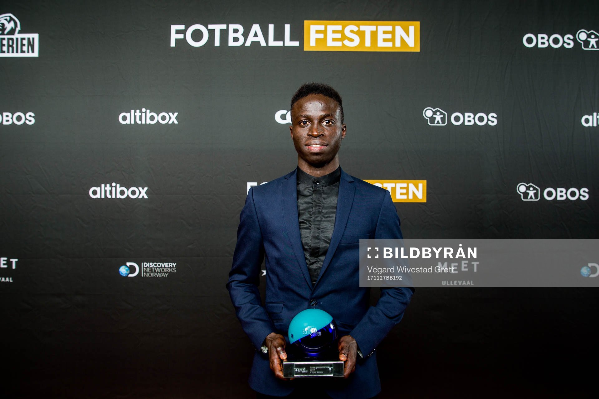 Krepin Diatta of Sarpsborg poses for a portrait with the