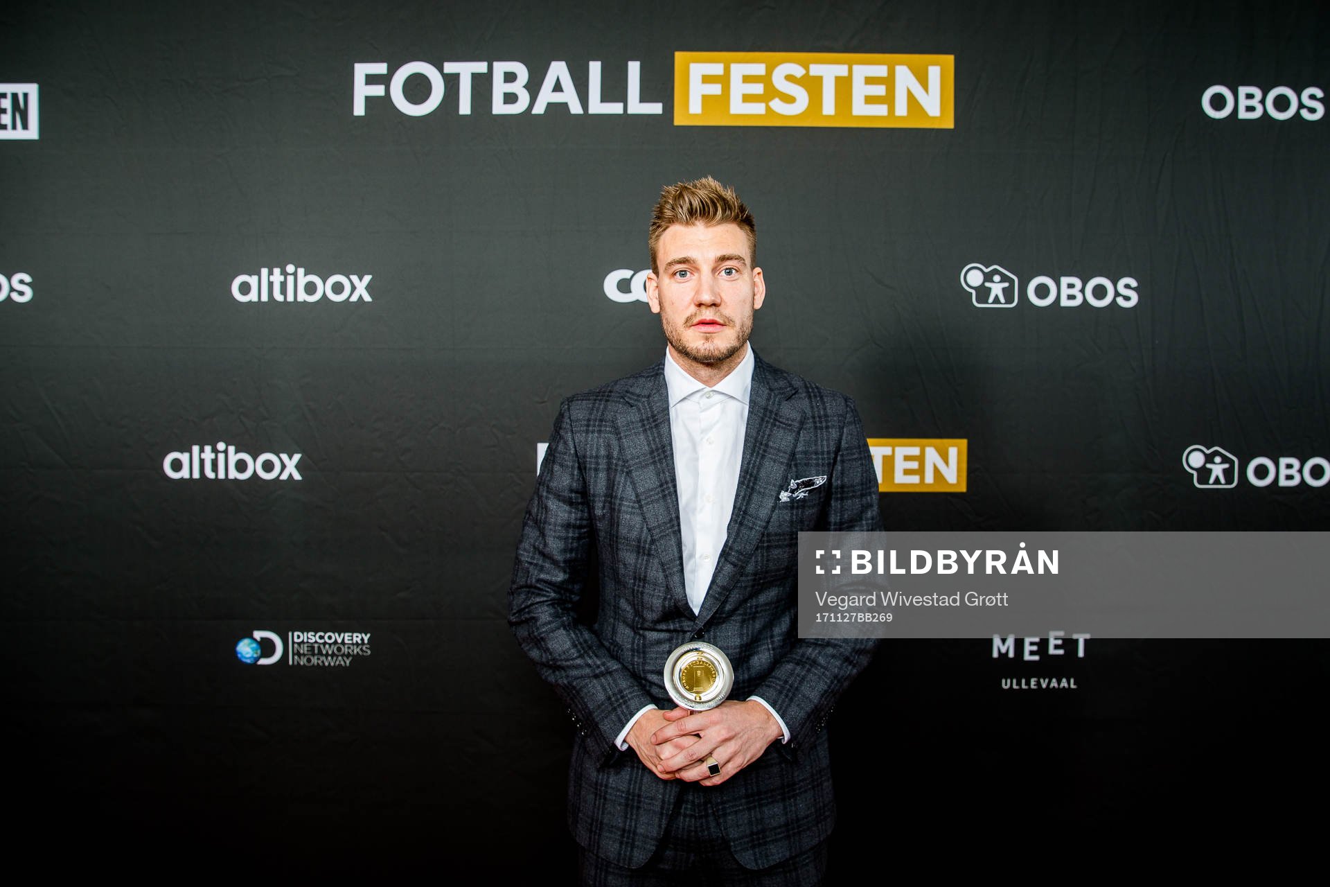 Nicklas Bendtner of Rosenborg poses for a portrait with the