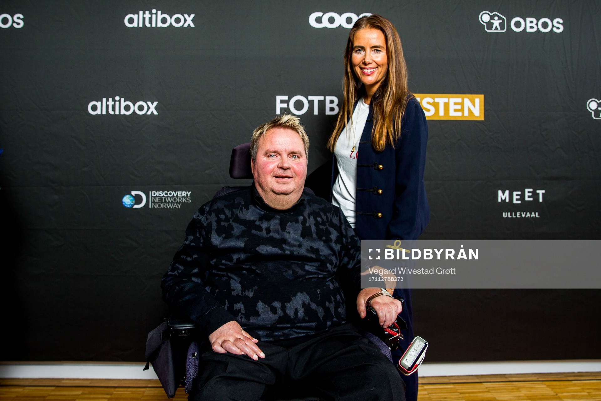 Dagfinn Enerly and his wife Mona pose for a portrait