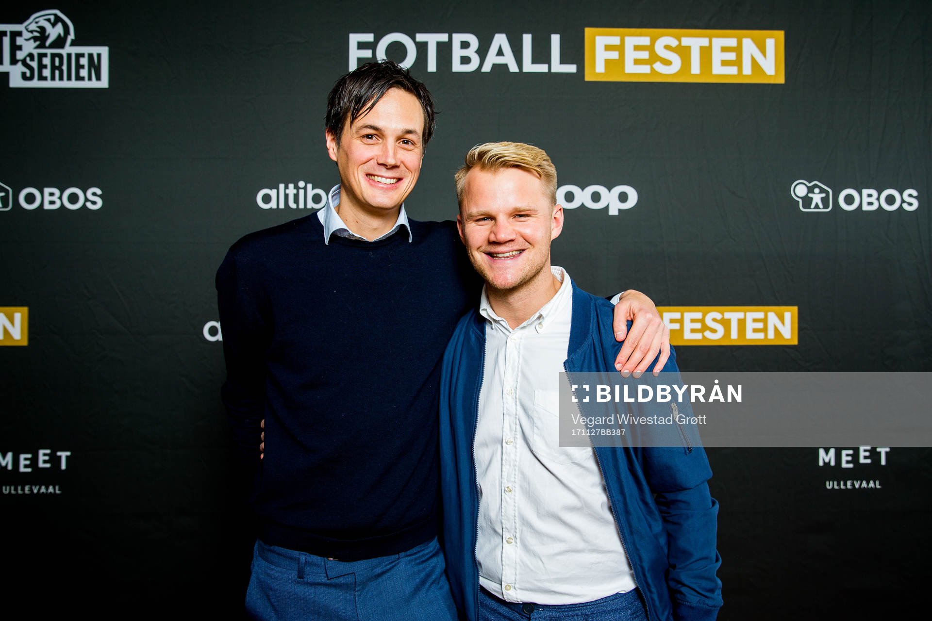 Øyvind Brenne, of VG, and Jonas Bergh-Johnsen, of