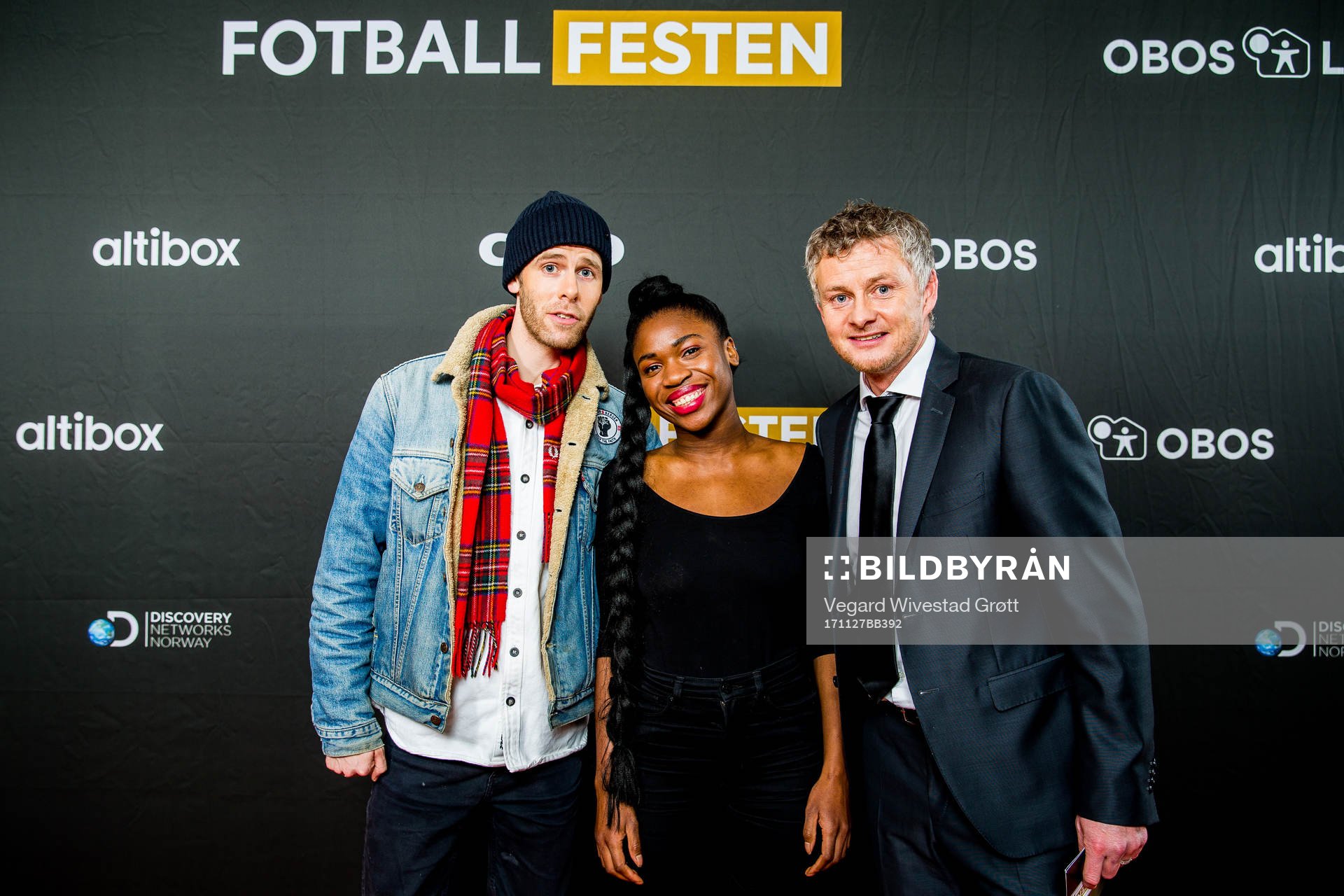 Lars Vaular, Myra and Ole Gunnar Solskjær, head coach of
