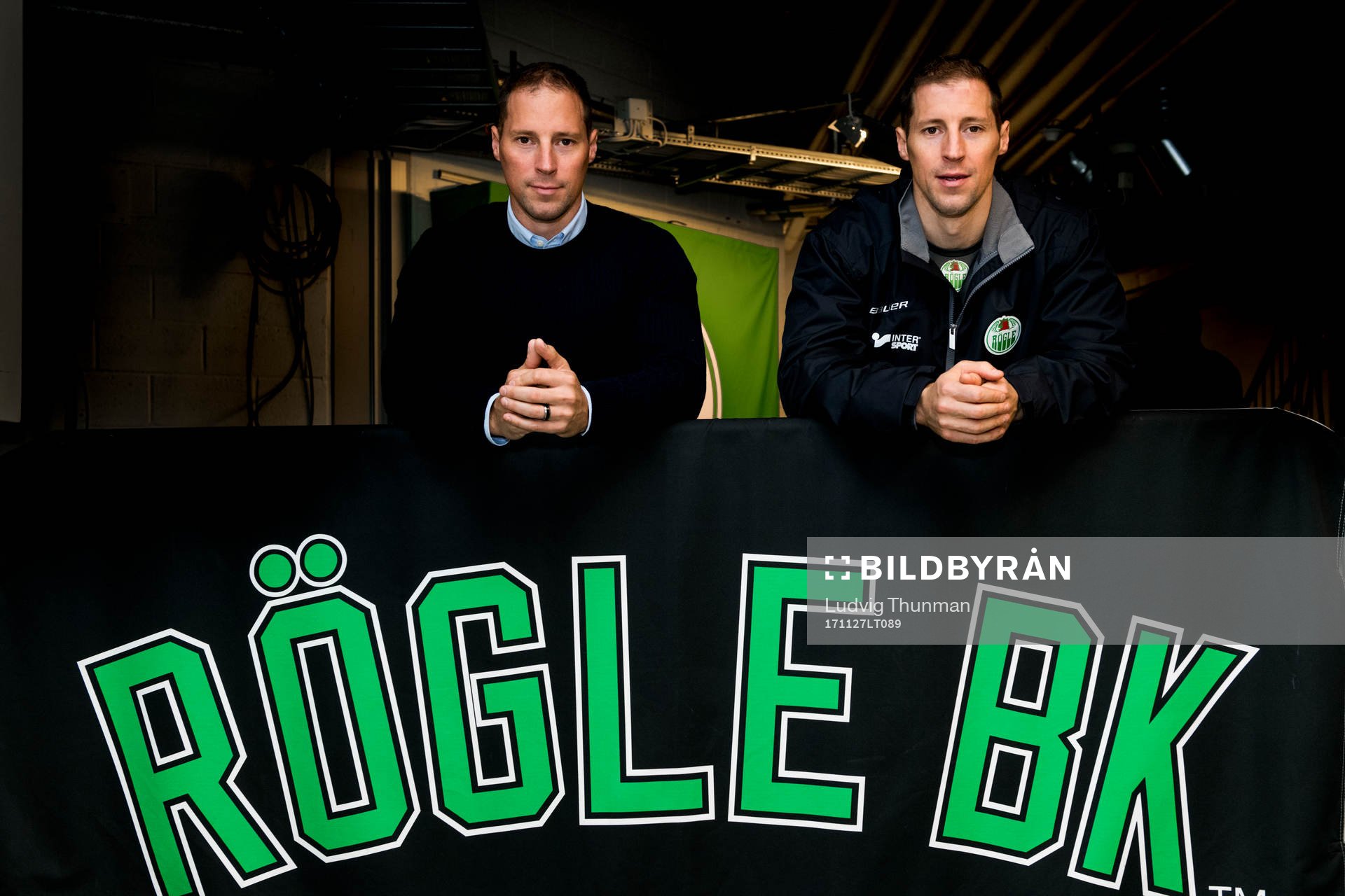 Rögles tränare Cam Abbott och sportchef Chris Abbott