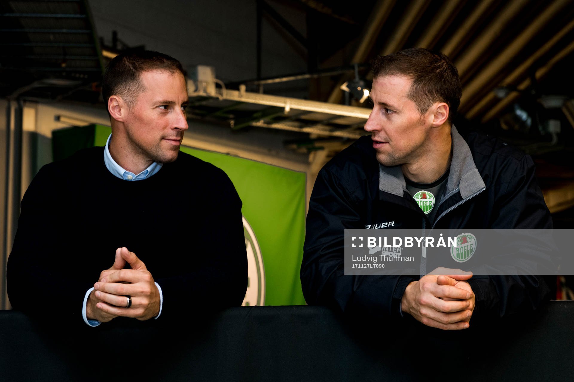 Rögles tränare Cam Abbott och sportchef Chris Abbott