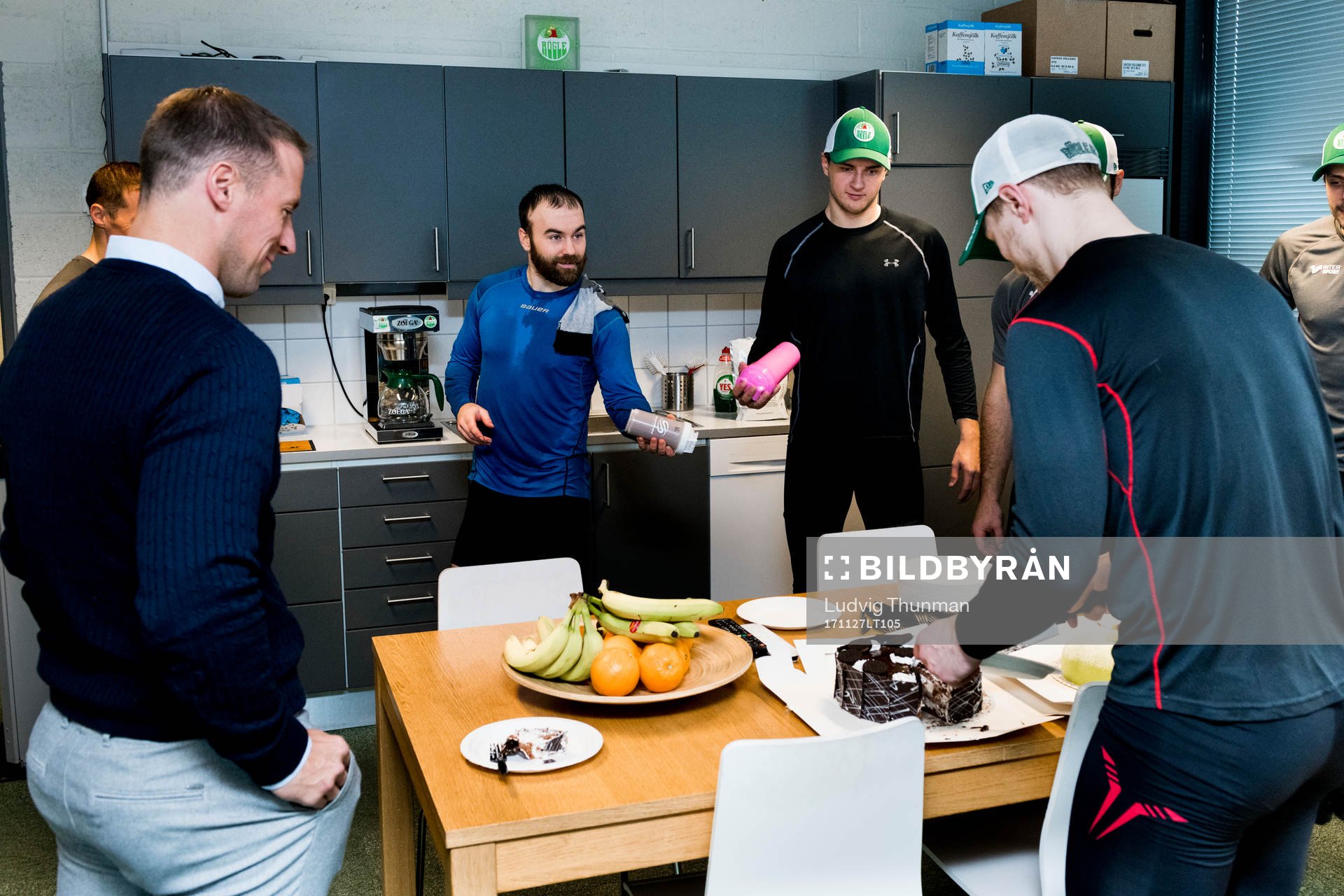 Rögles Jack Connolly, Ted Brithén, sportchef Chris Abbott