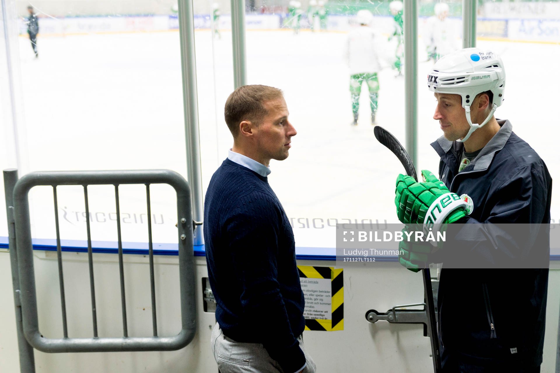 Rögles sportchef Chris Abbott och tränare Cam Abbott i