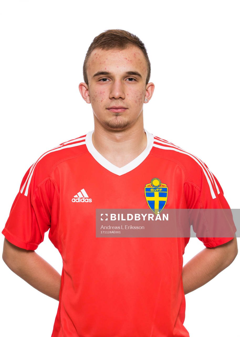 Alexander Westberg i P15/02-landslaget poserar för ett porträtt den 28 november 2017 i Stockholm. 