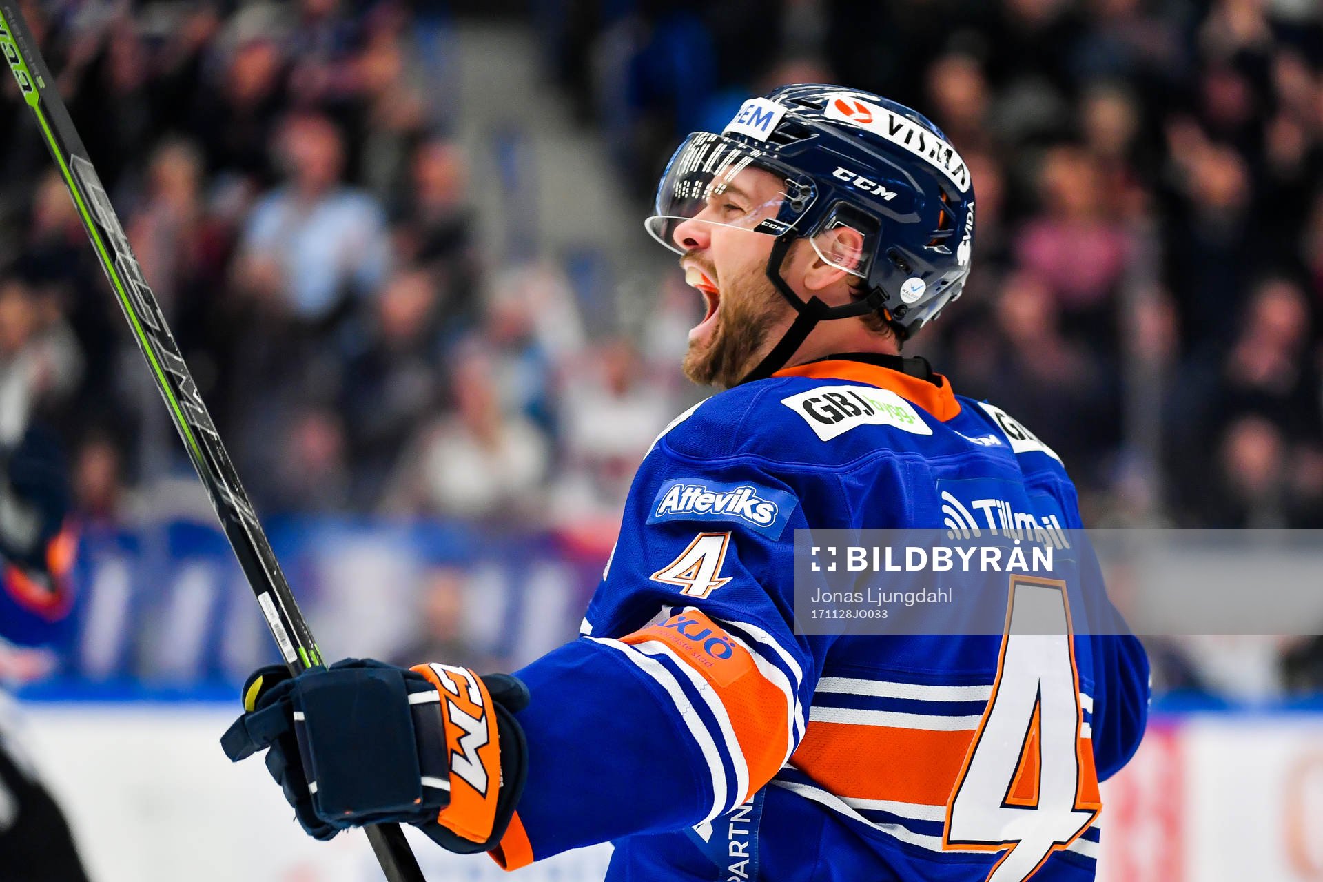 Växjös Noah Welch jublar