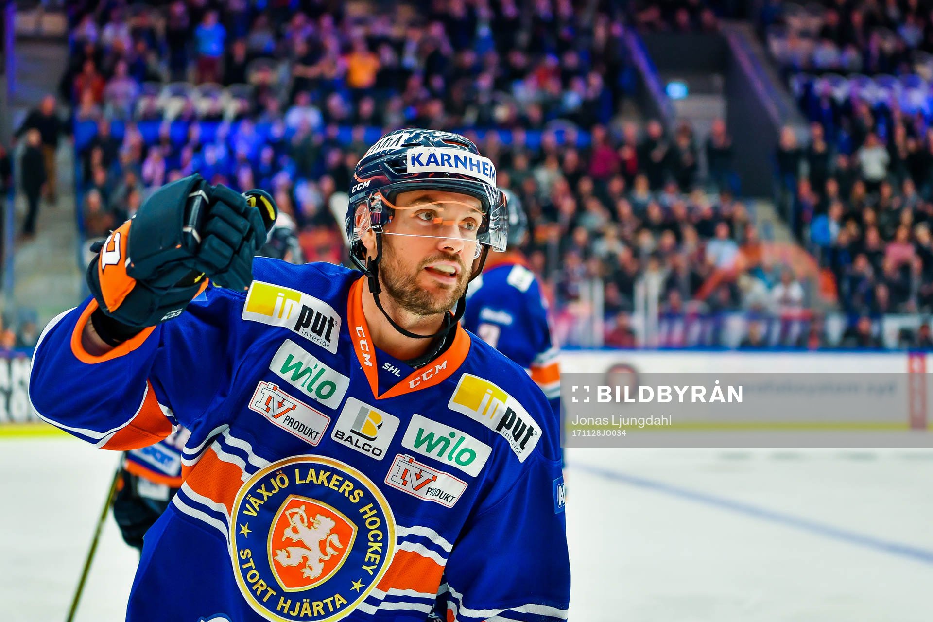 Växjös Noah Welch jublar
