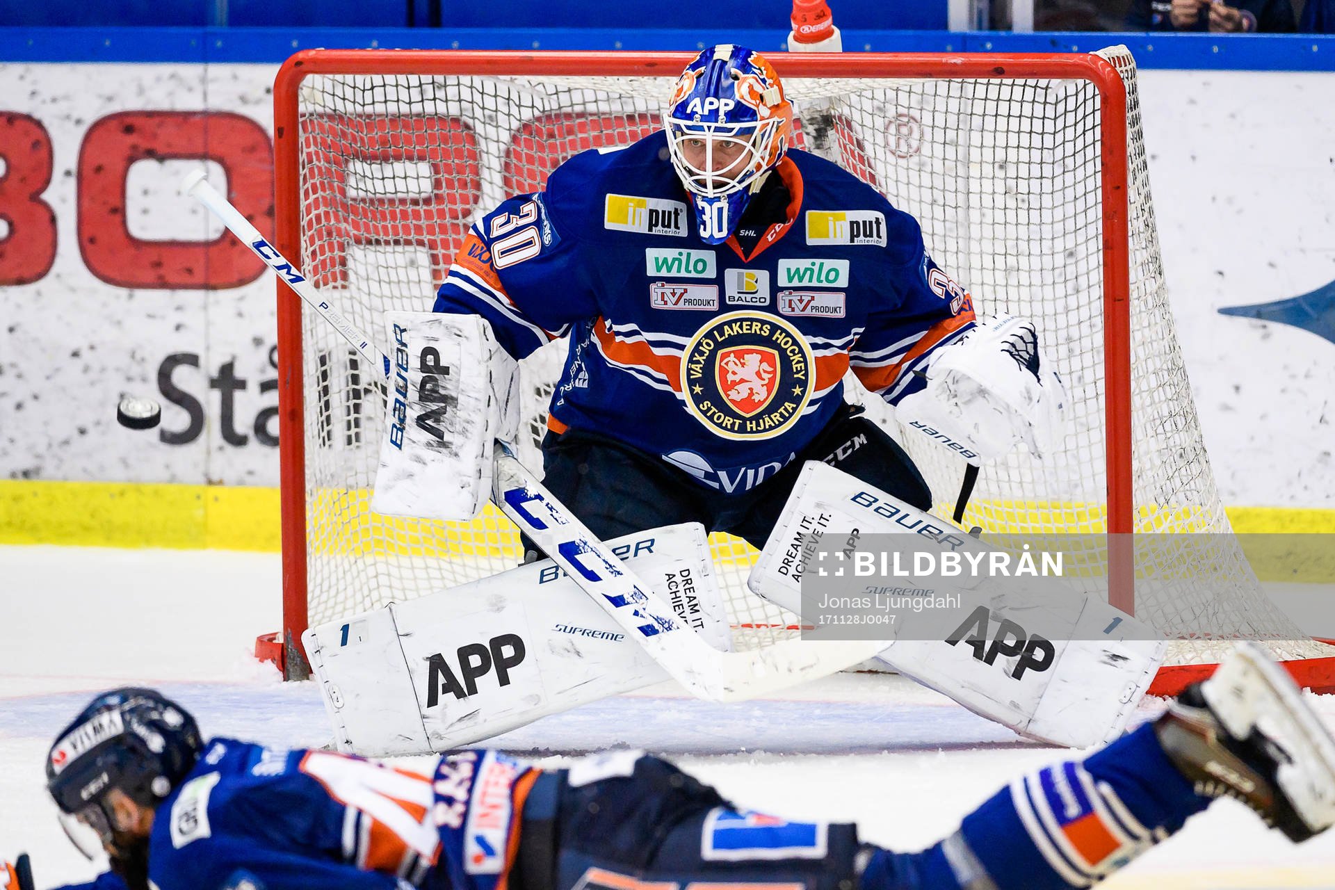 Växjös målvakt Viktor Fasth