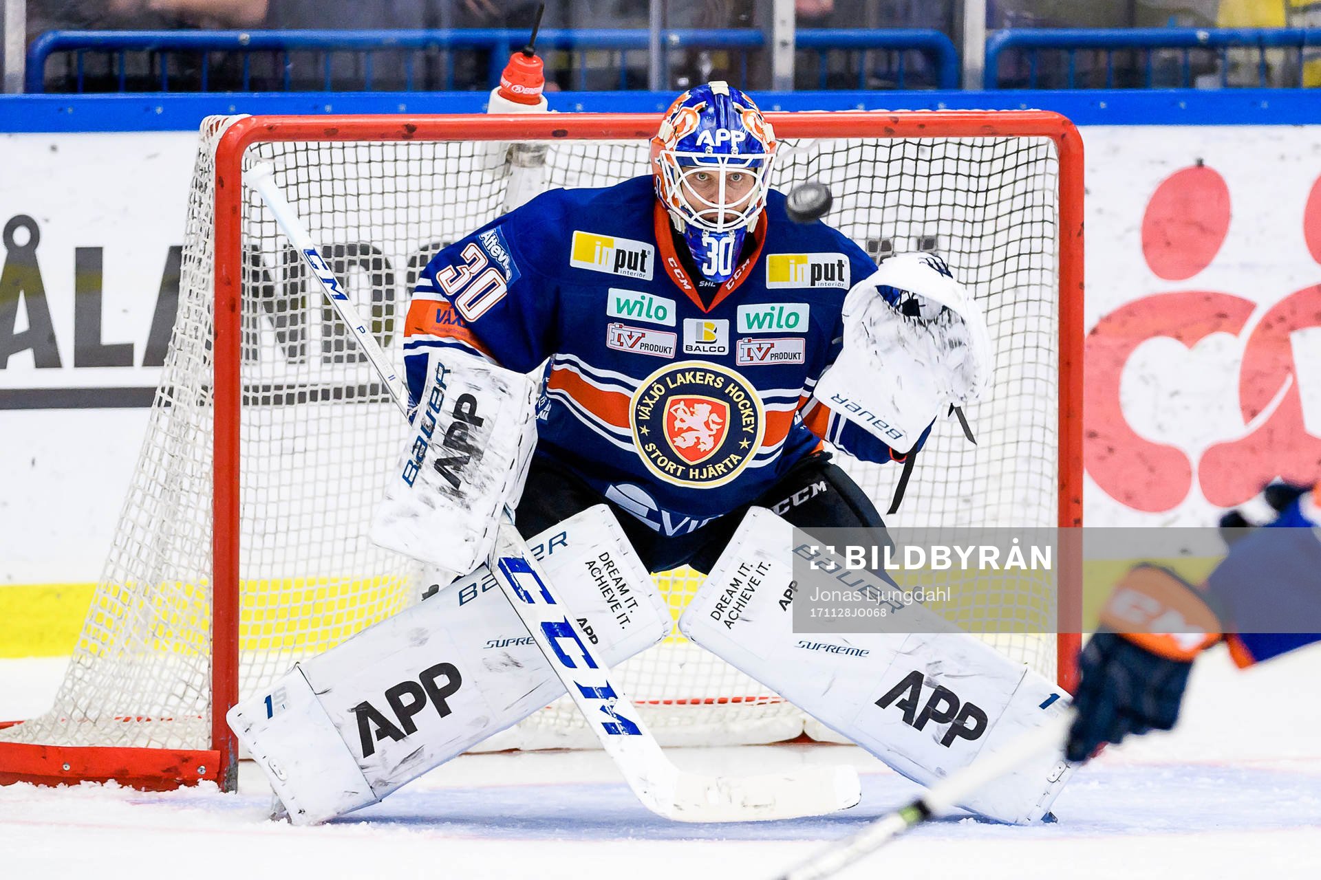 Växjös målvakt Viktor Fasth
