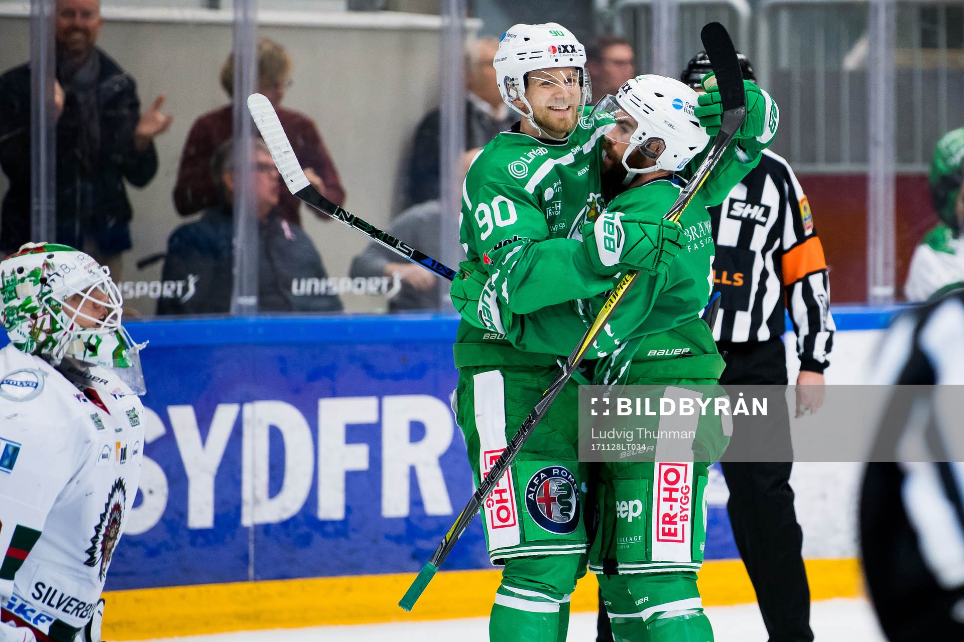 Rögles Ted Brithén och Jack Connolly jublar