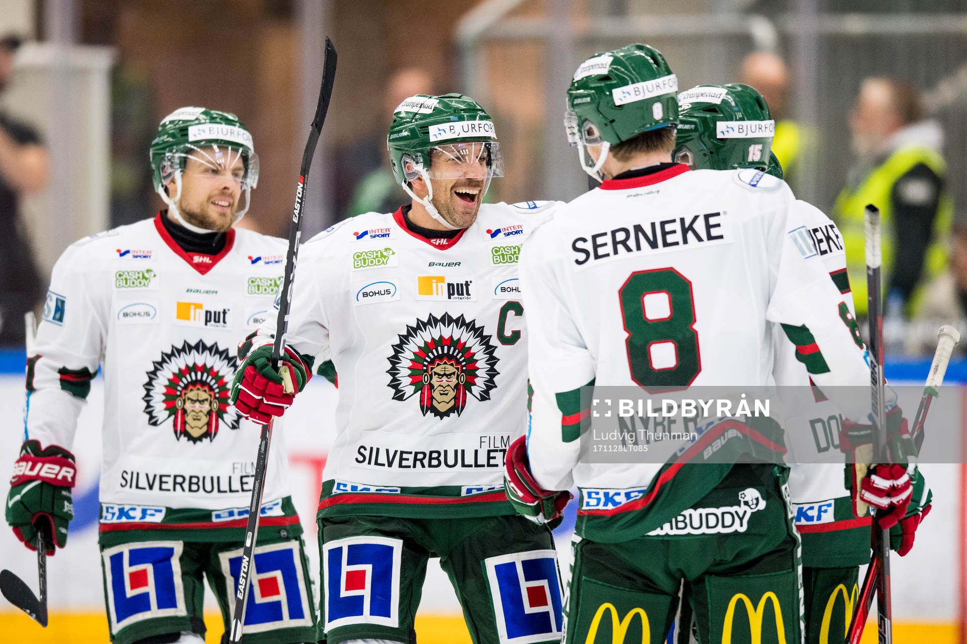Frölundas Joel Lundqvist jublar